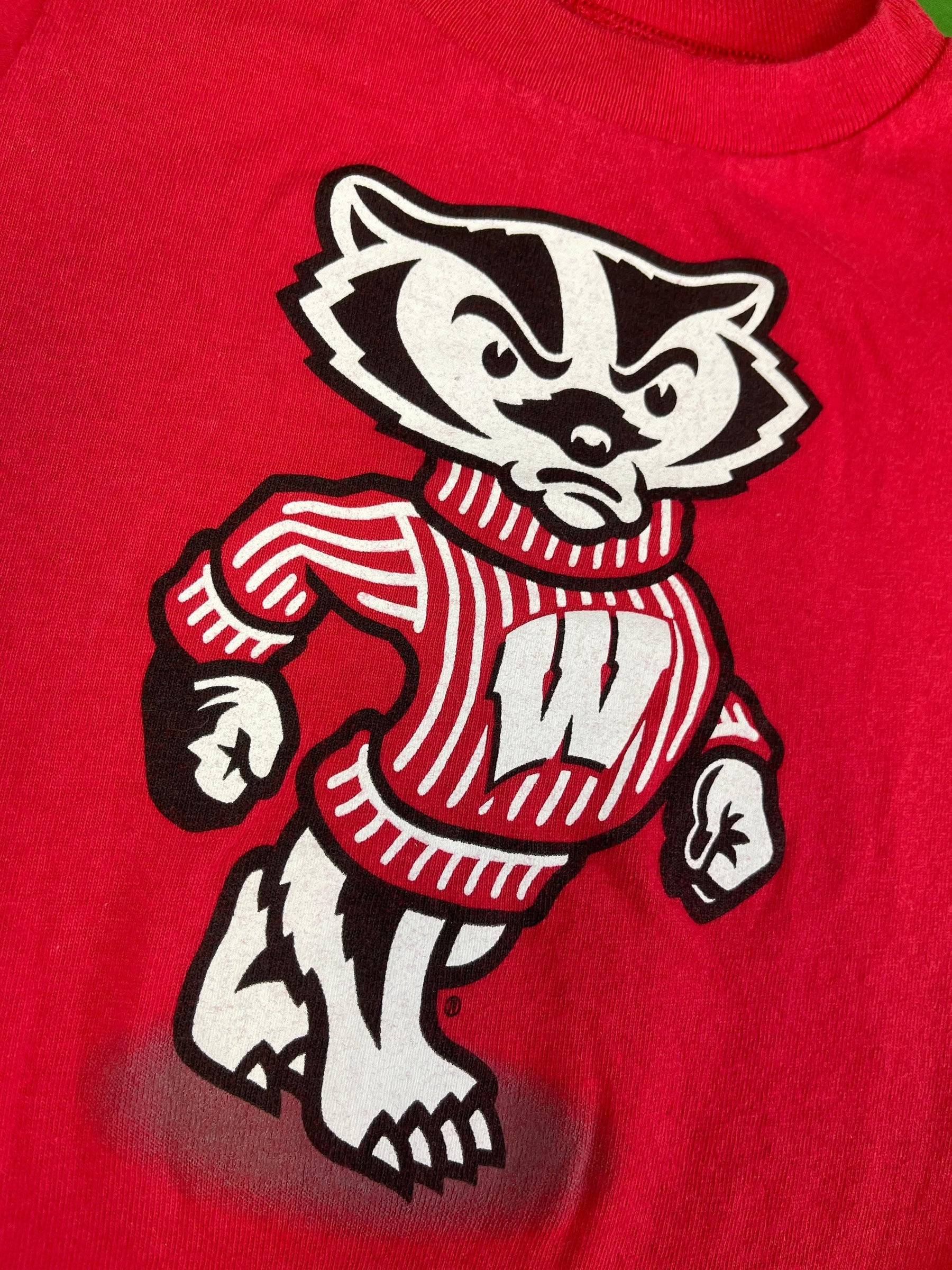 NCAA Wisconsin Badgers Red Bodysuit 12 months