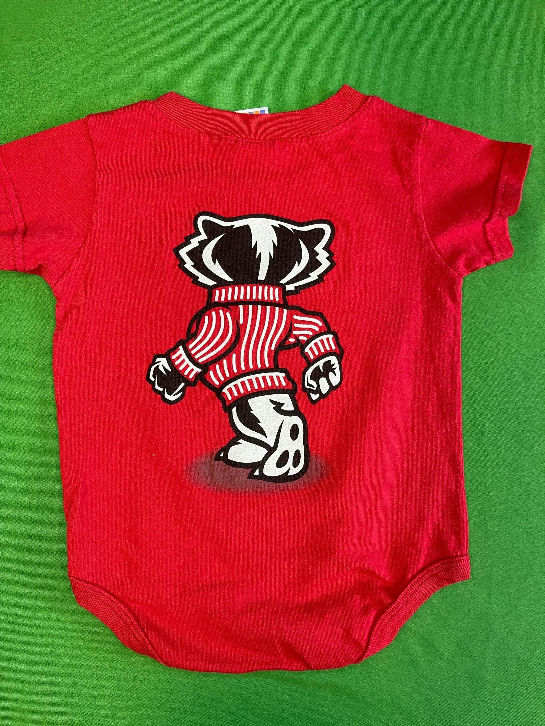 NCAA Wisconsin Badgers Red Bodysuit 12 months