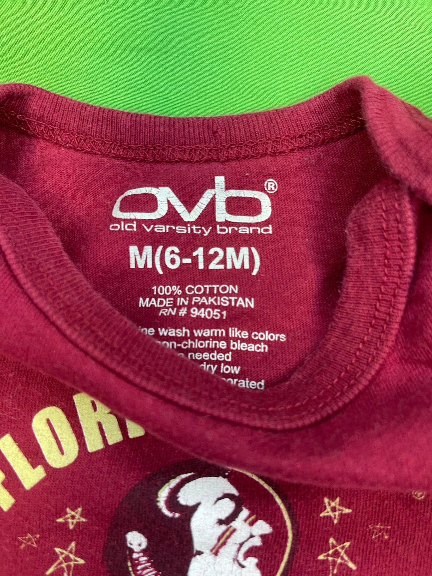 NCAA Florida State Seminoles Maroon Bodysuit 6-12 months