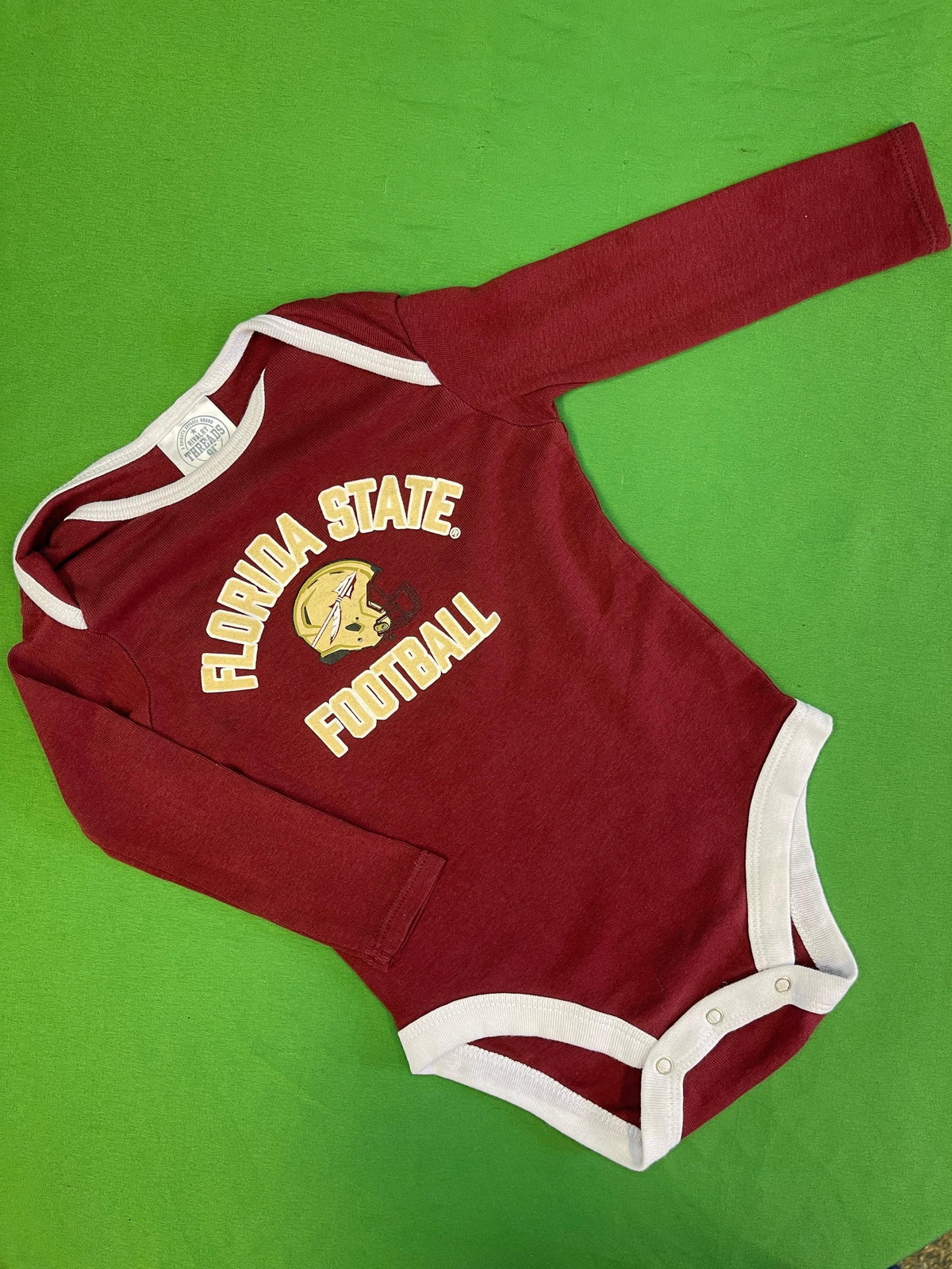 NCAA Florida State Seminoles Maroon Long-Sleeve Bodysuit 12 months