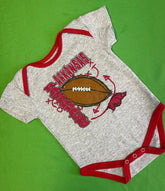 NCAA Arkansas Razorbacks Grey Bodysuit 3-6 months