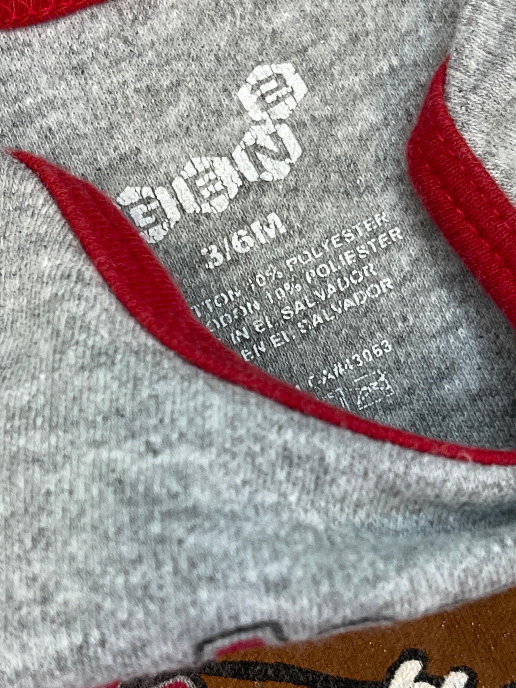 NCAA Arkansas Razorbacks Grey Bodysuit 3-6 months