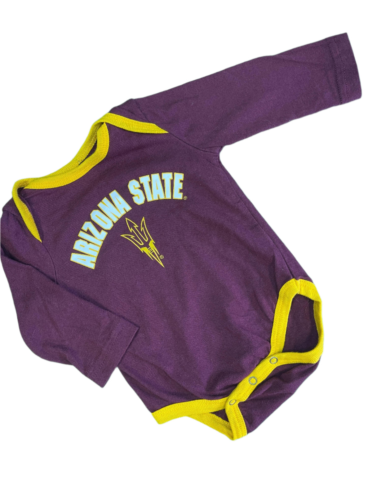 NCAA Arizona State Sun Devils Maroon Long-Sleeve Bodysuit 0-3 months