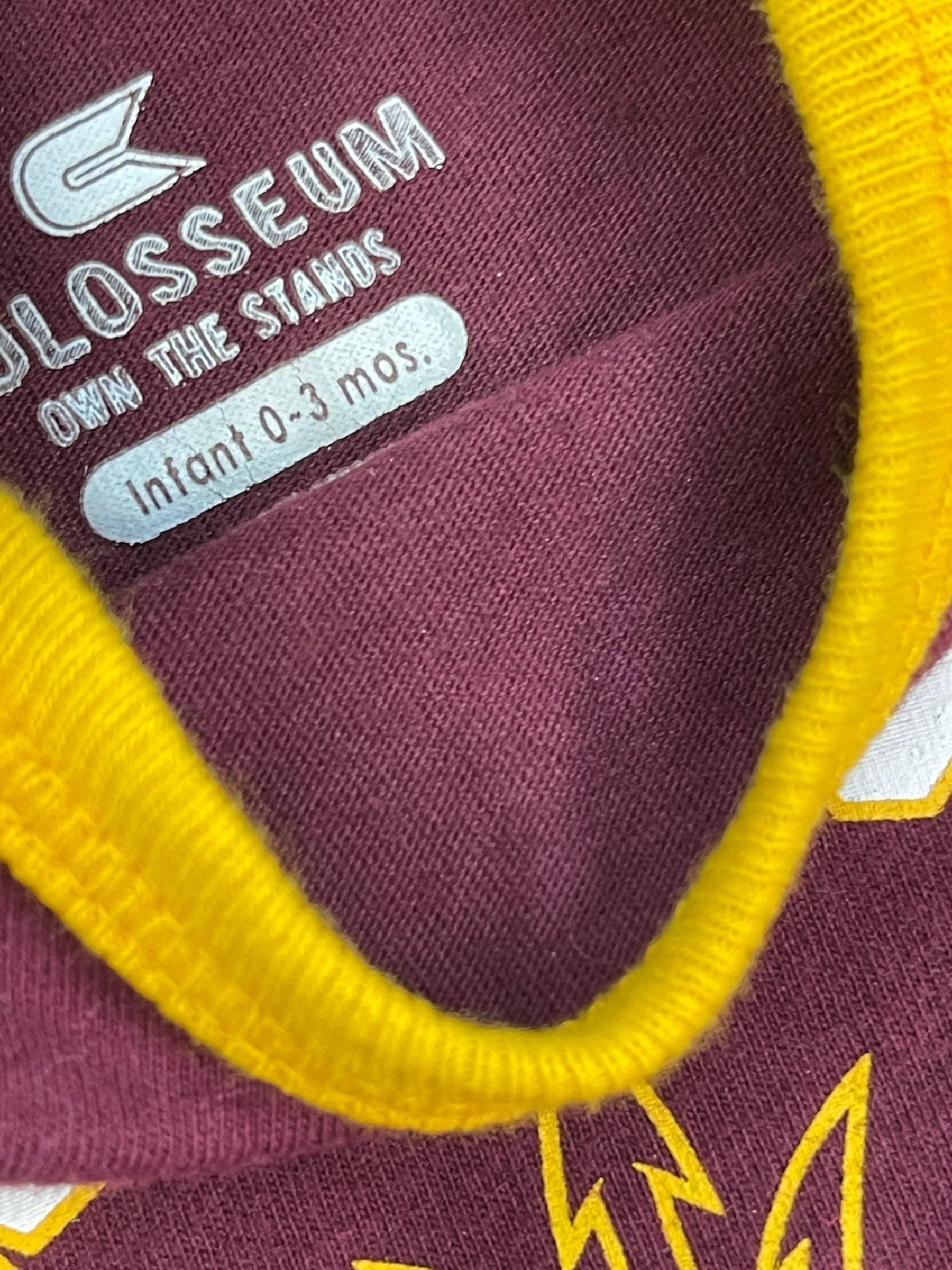 NCAA Arizona State Sun Devils Maroon Long-Sleeve Bodysuit 0-3 months