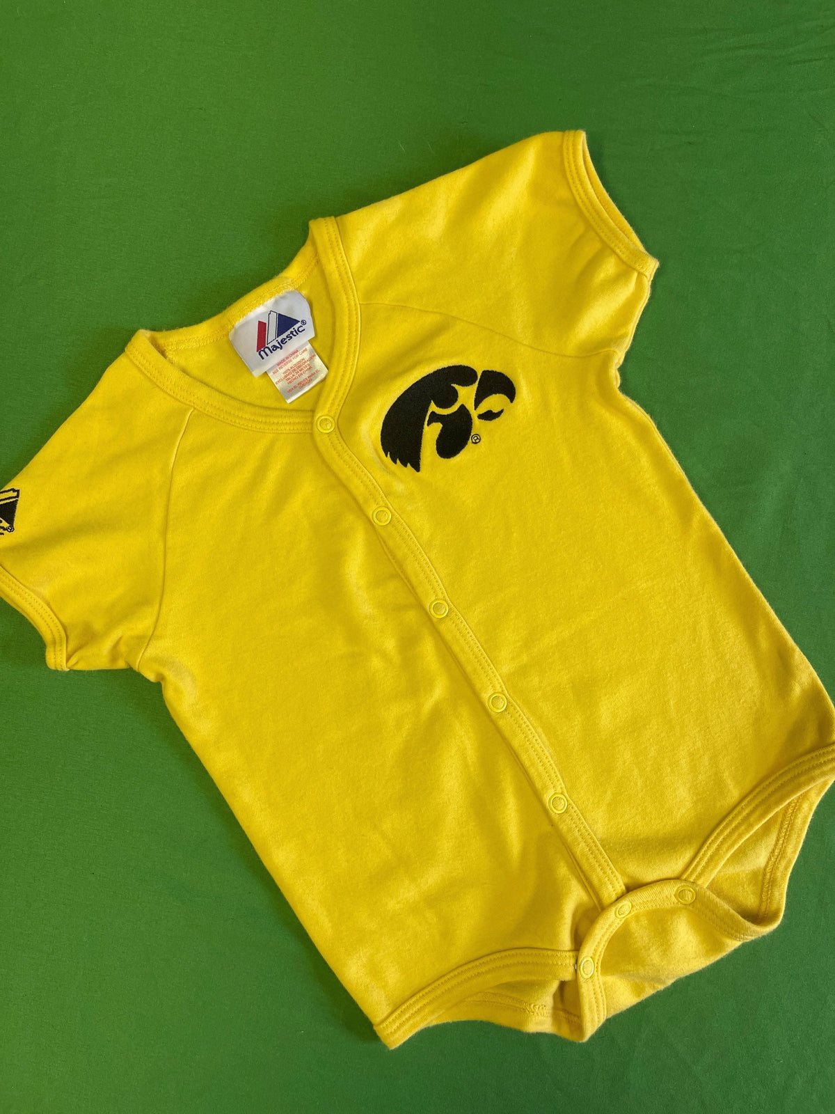 NCAA Iowa Hawkeyes Yellow Bodysuit 24 months