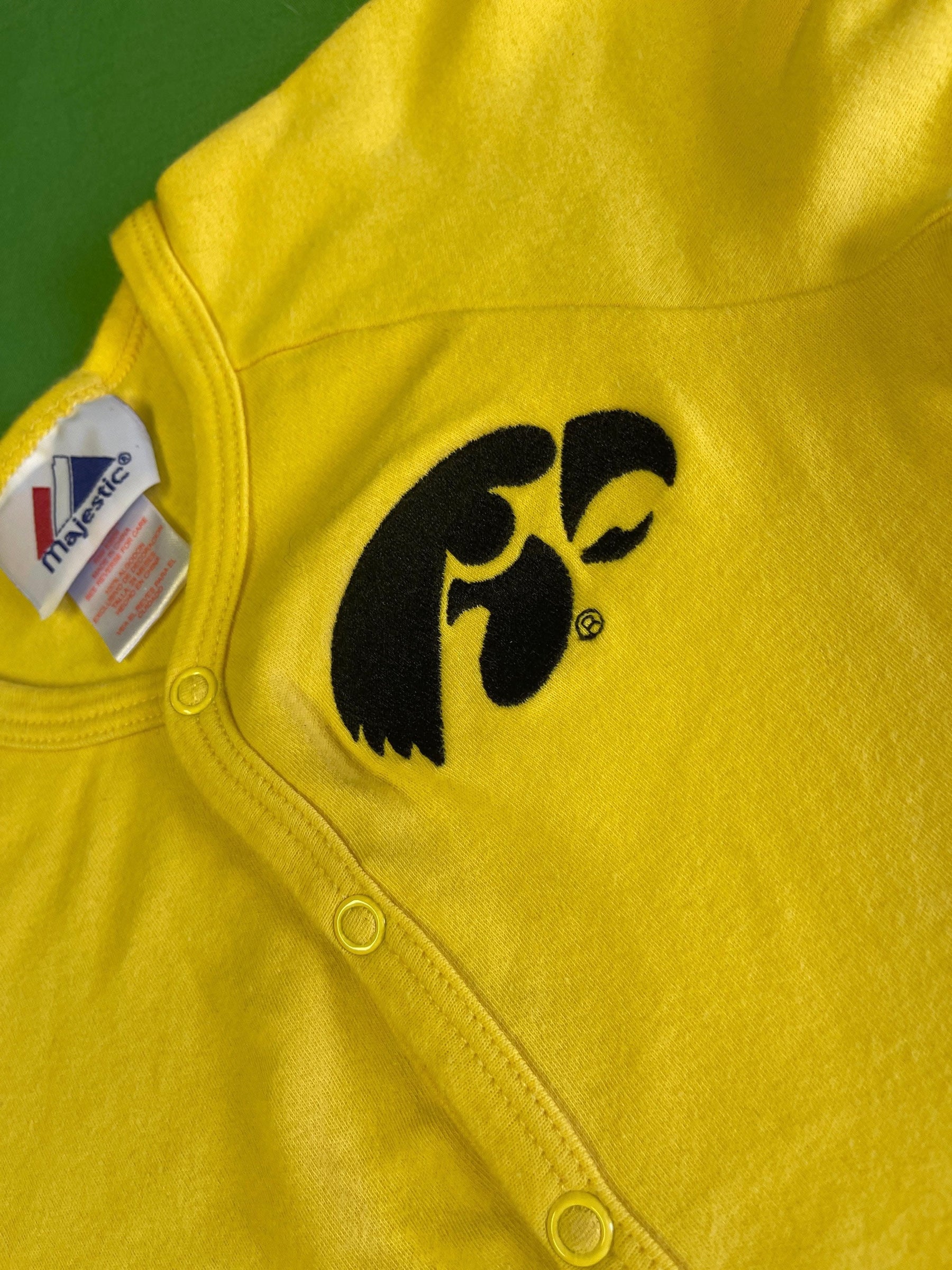NCAA Iowa Hawkeyes Yellow Bodysuit 24 months