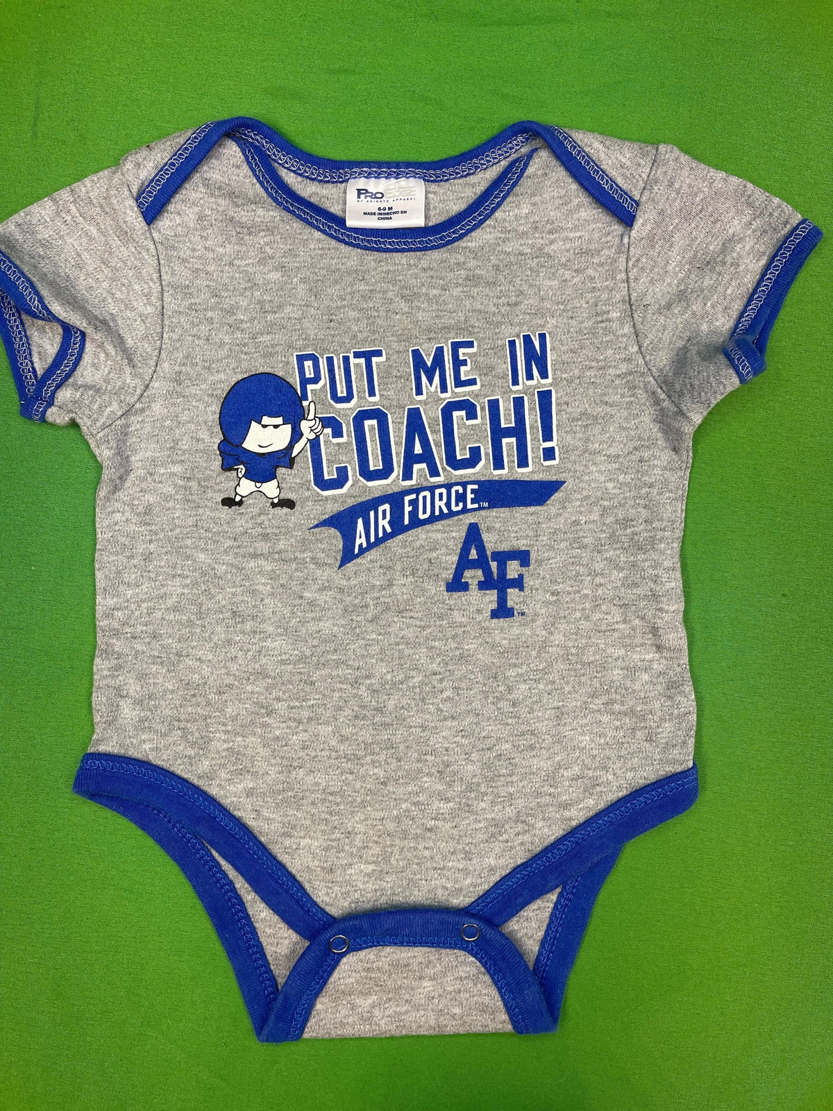 NCAA Air Force Falcons Grey Bodysuit 6-9 months