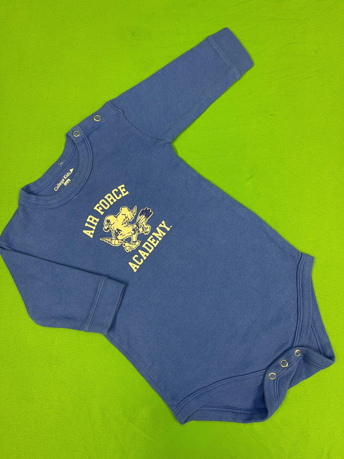 NCAA Air Force Falcons Long-Sleeve Blue Bodysuit 18 months