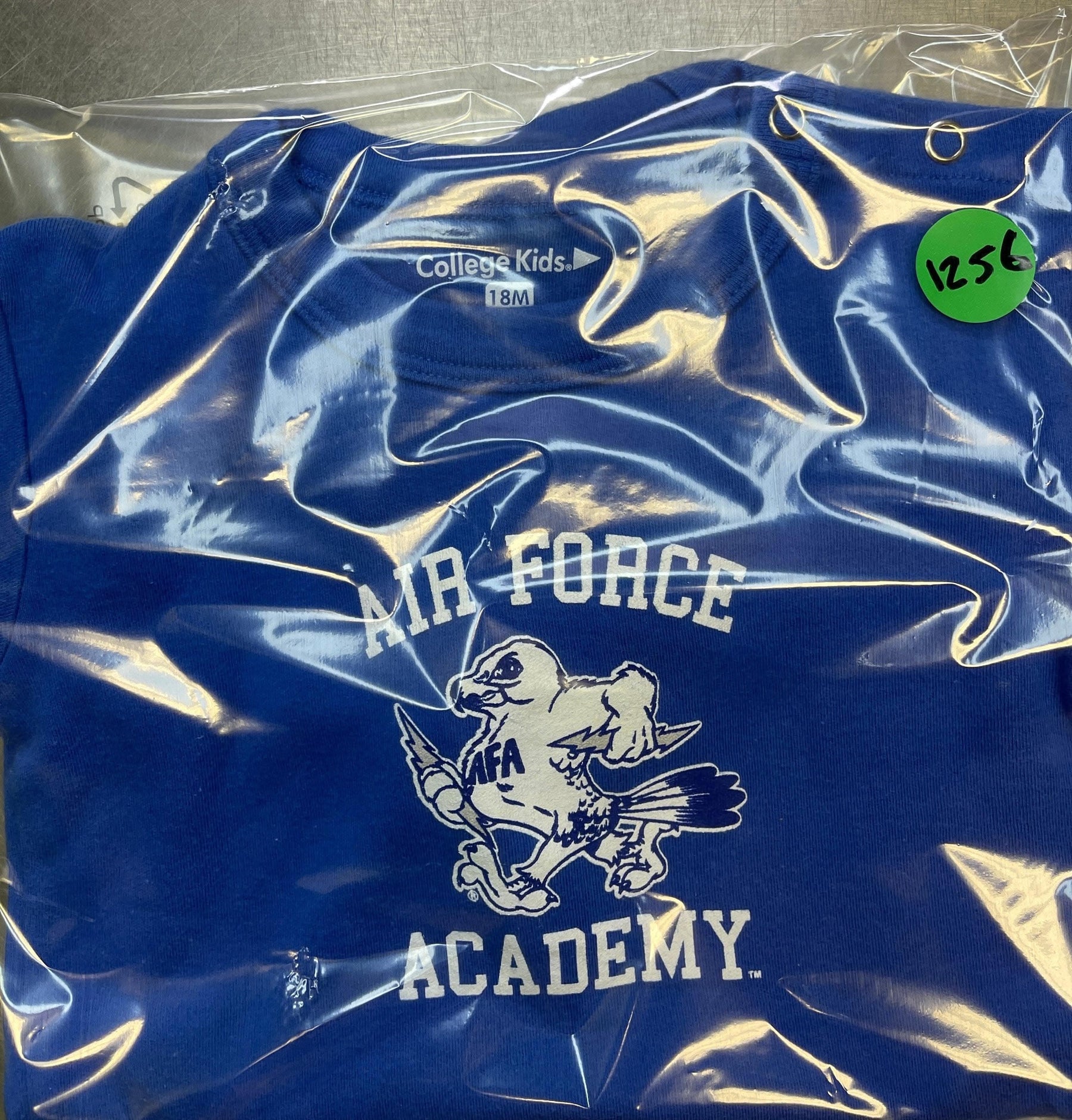 NCAA Air Force Falcons Long-Sleeve Blue Bodysuit 18 months