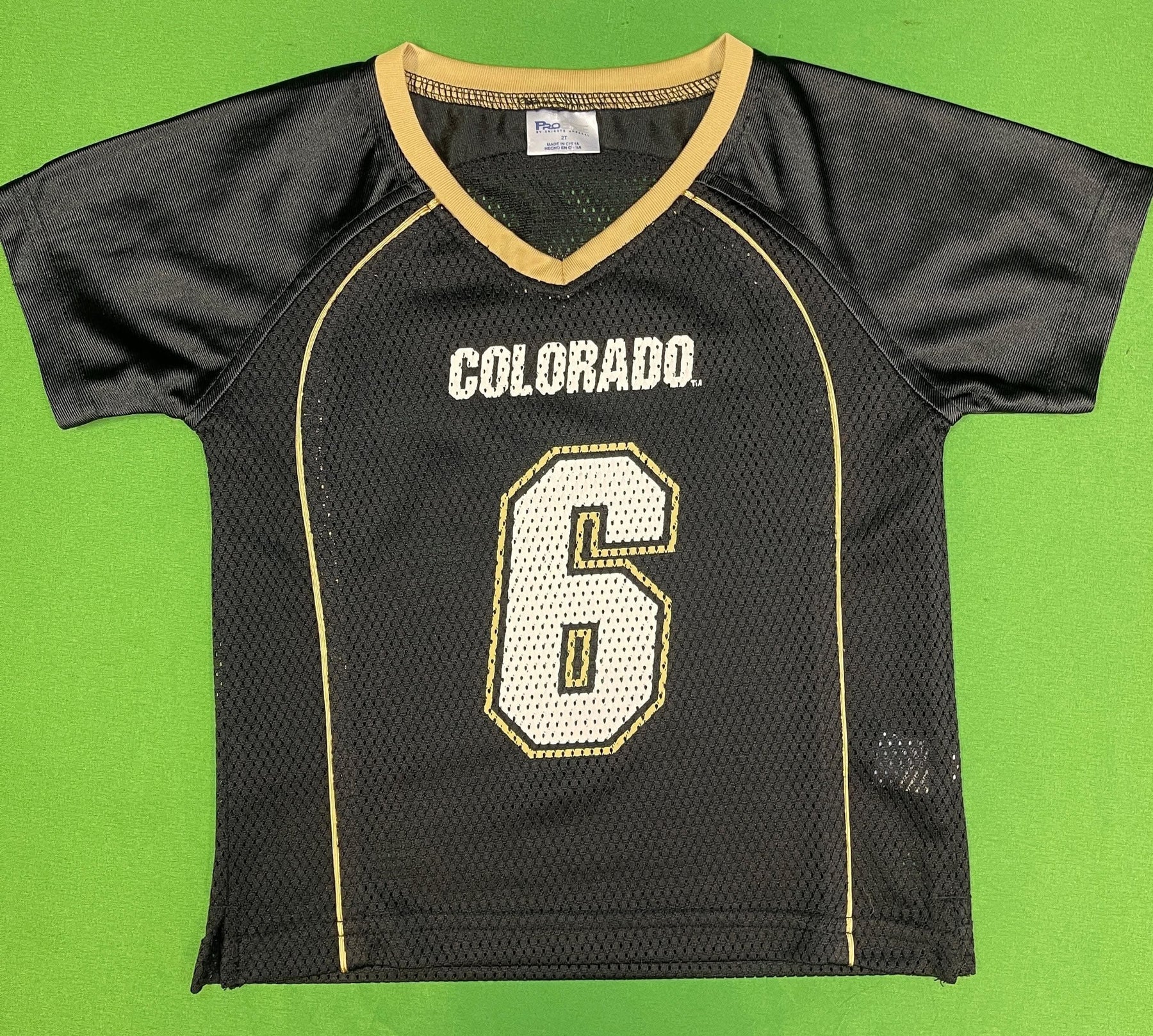 NCAA Colorado Buffaloes #6 Jersey Toddler 2T