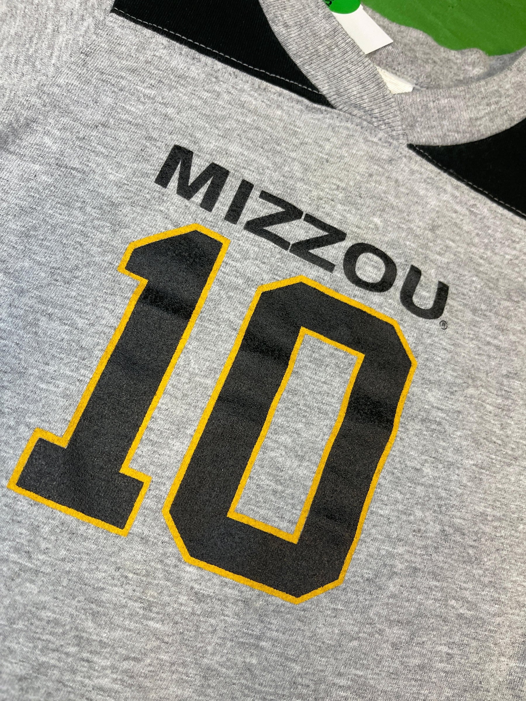 NCAA Missouri Tigers Grey Jersey-Style T-Shirt Toddler 2T
