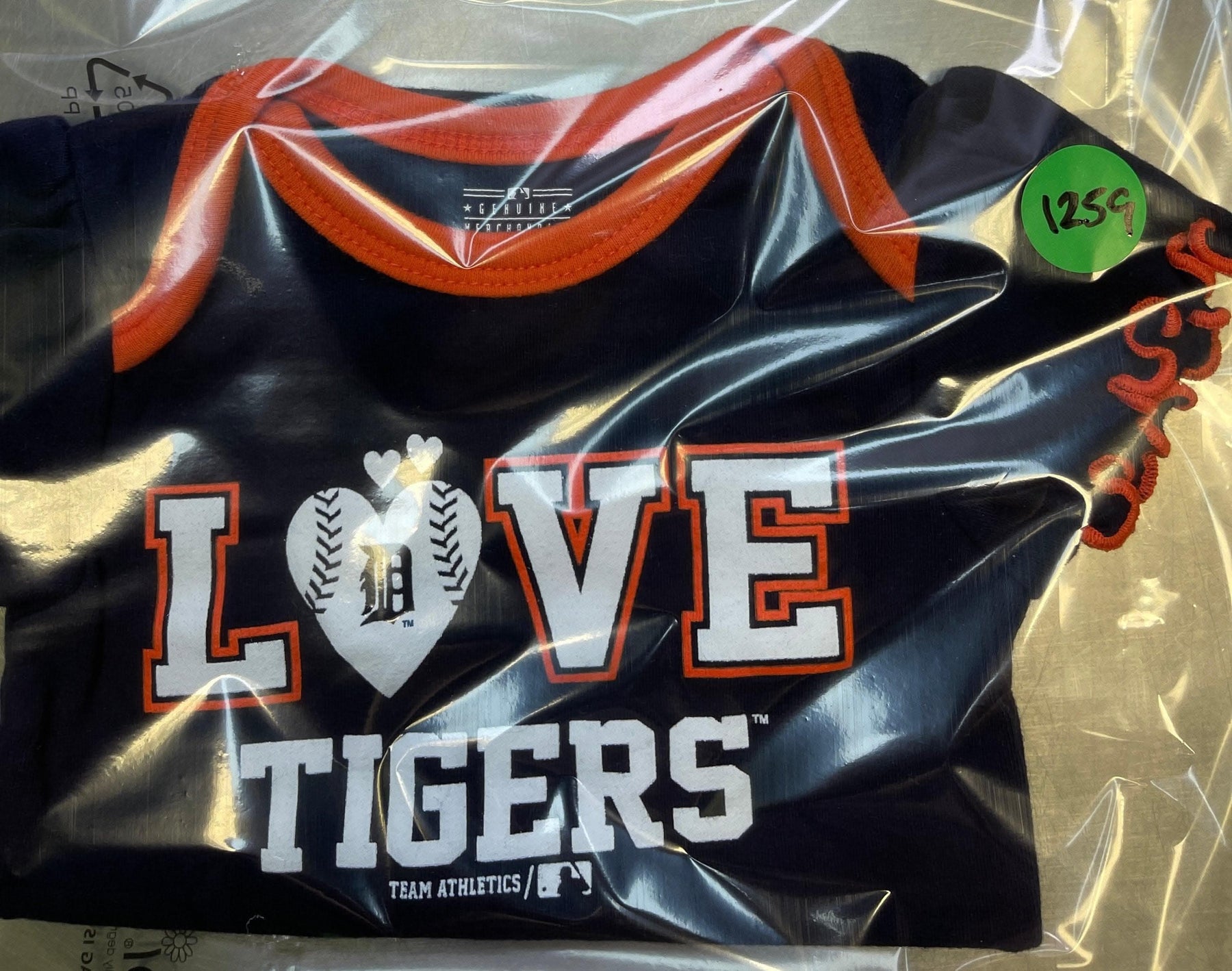 MLB Detroit Tigers Navy Blue Bodysuit 0-3 months