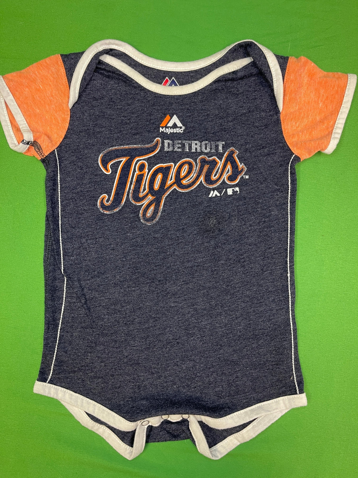 MLB Detroit Tigers Majestic Pastel Colour Block Bodysuit 24 months