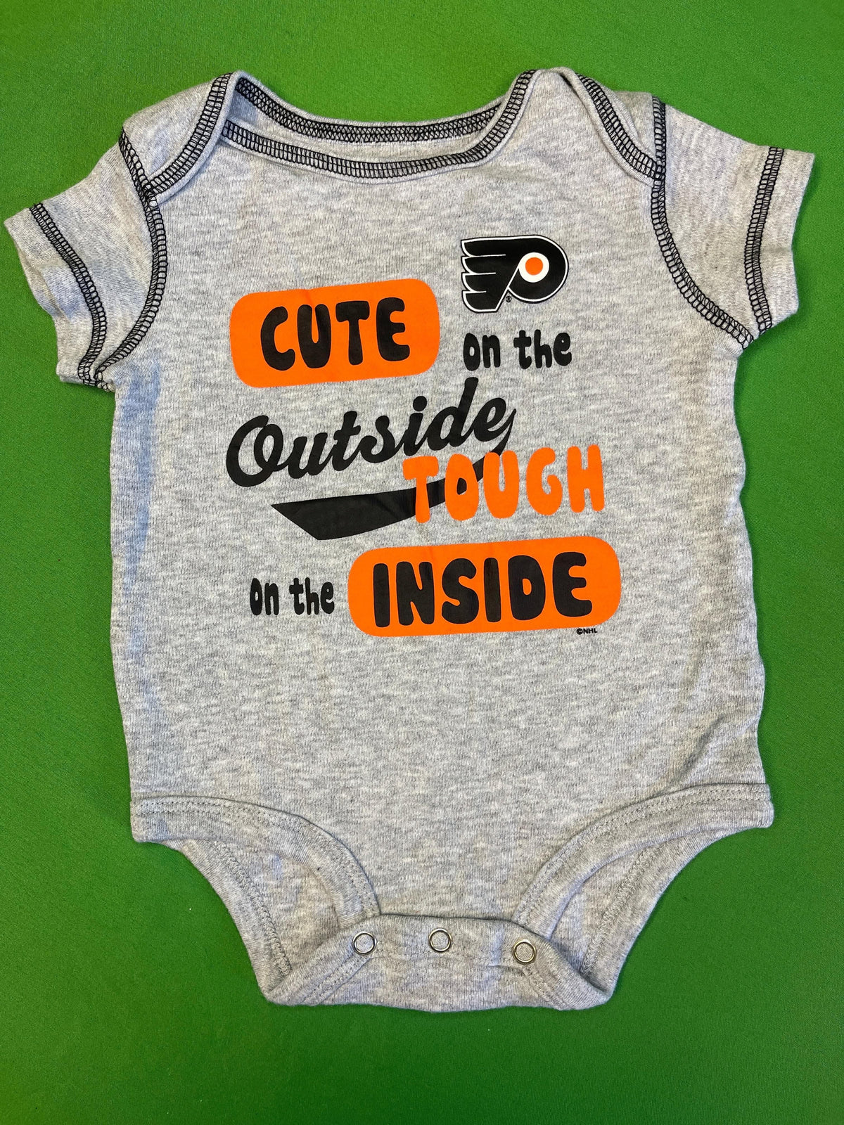 NHL Philadelphia Flyers Grey Bodysuit 3-6 months