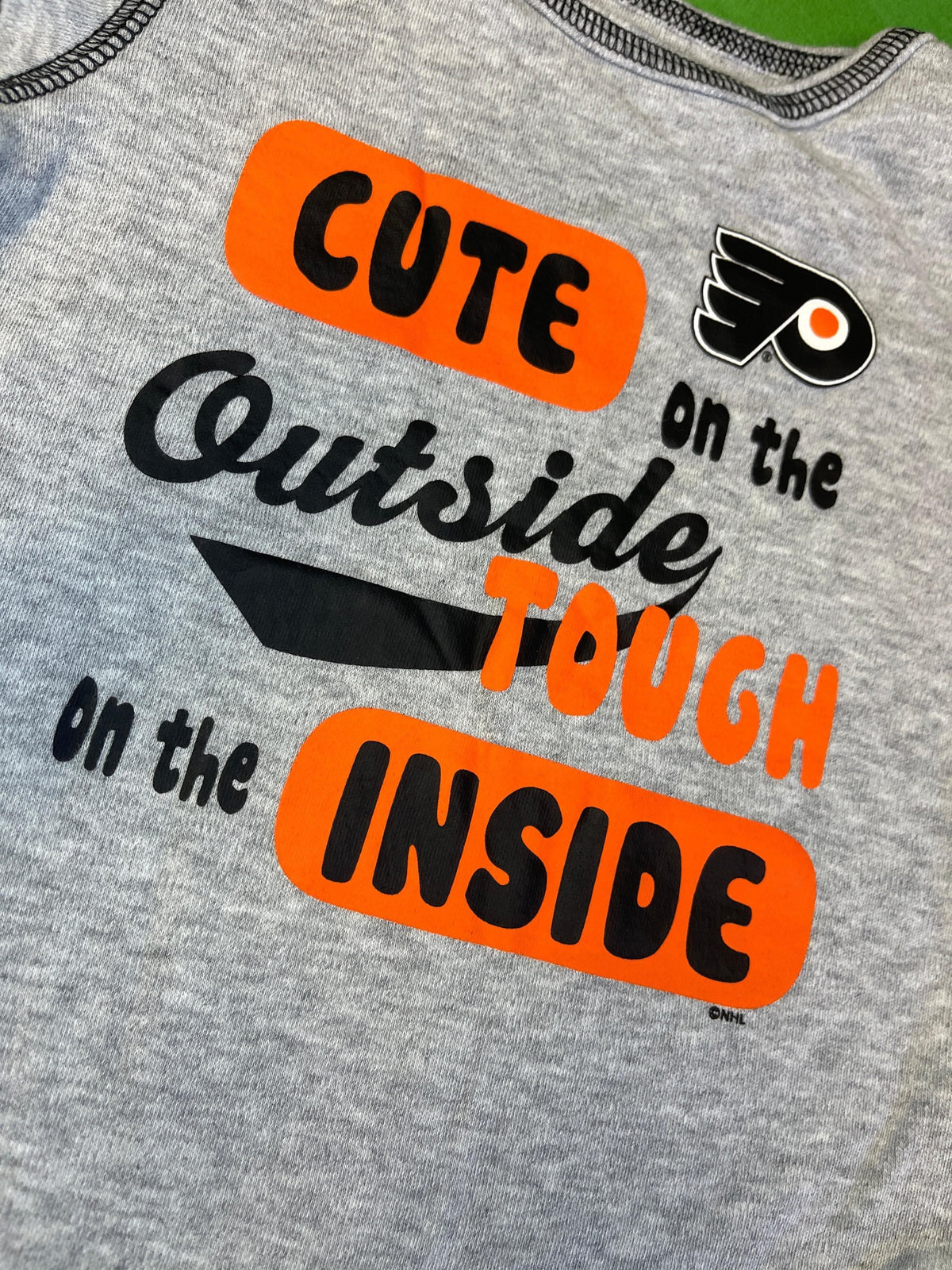 NHL Philadelphia Flyers Grey Bodysuit 3-6 months