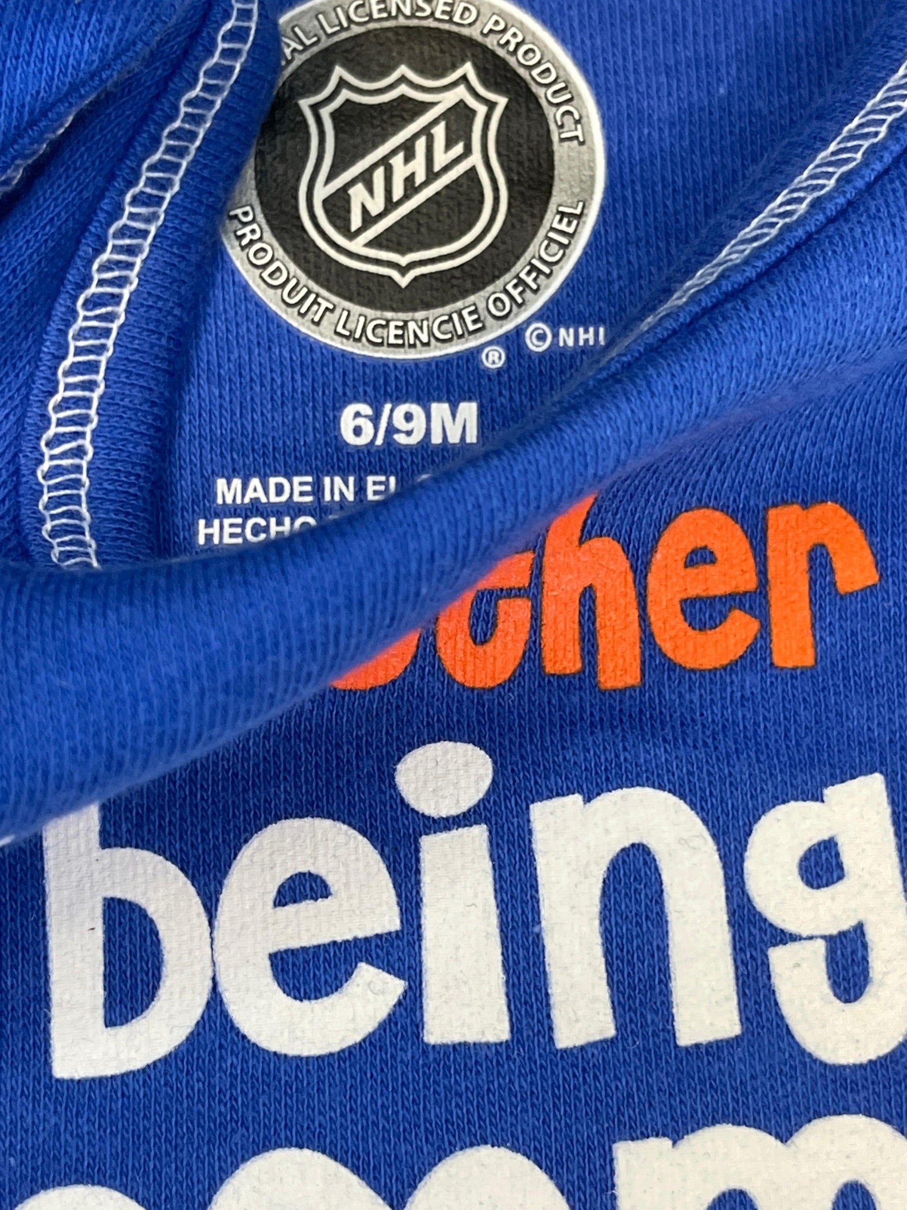 NHL New York Islanders Blue Bodysuit 6-9 months