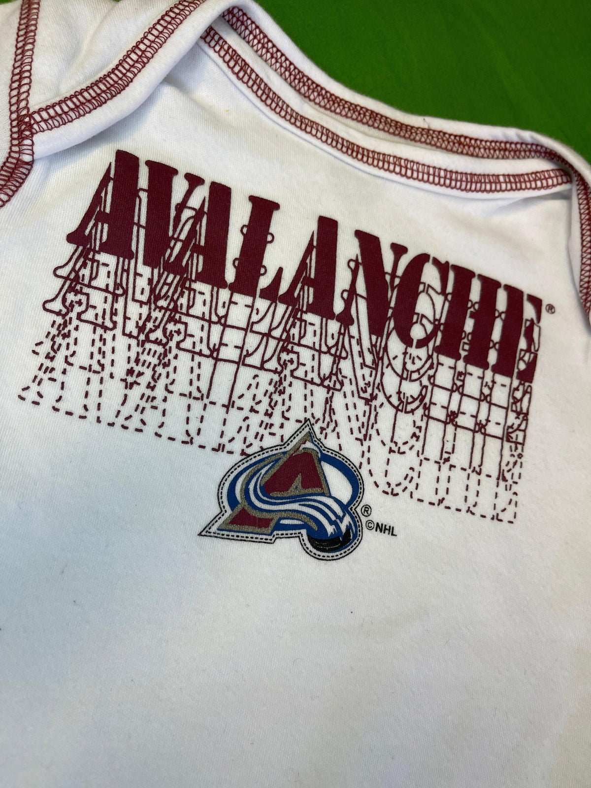 NHL Colorado Avalanche White Bodysuit 12 months