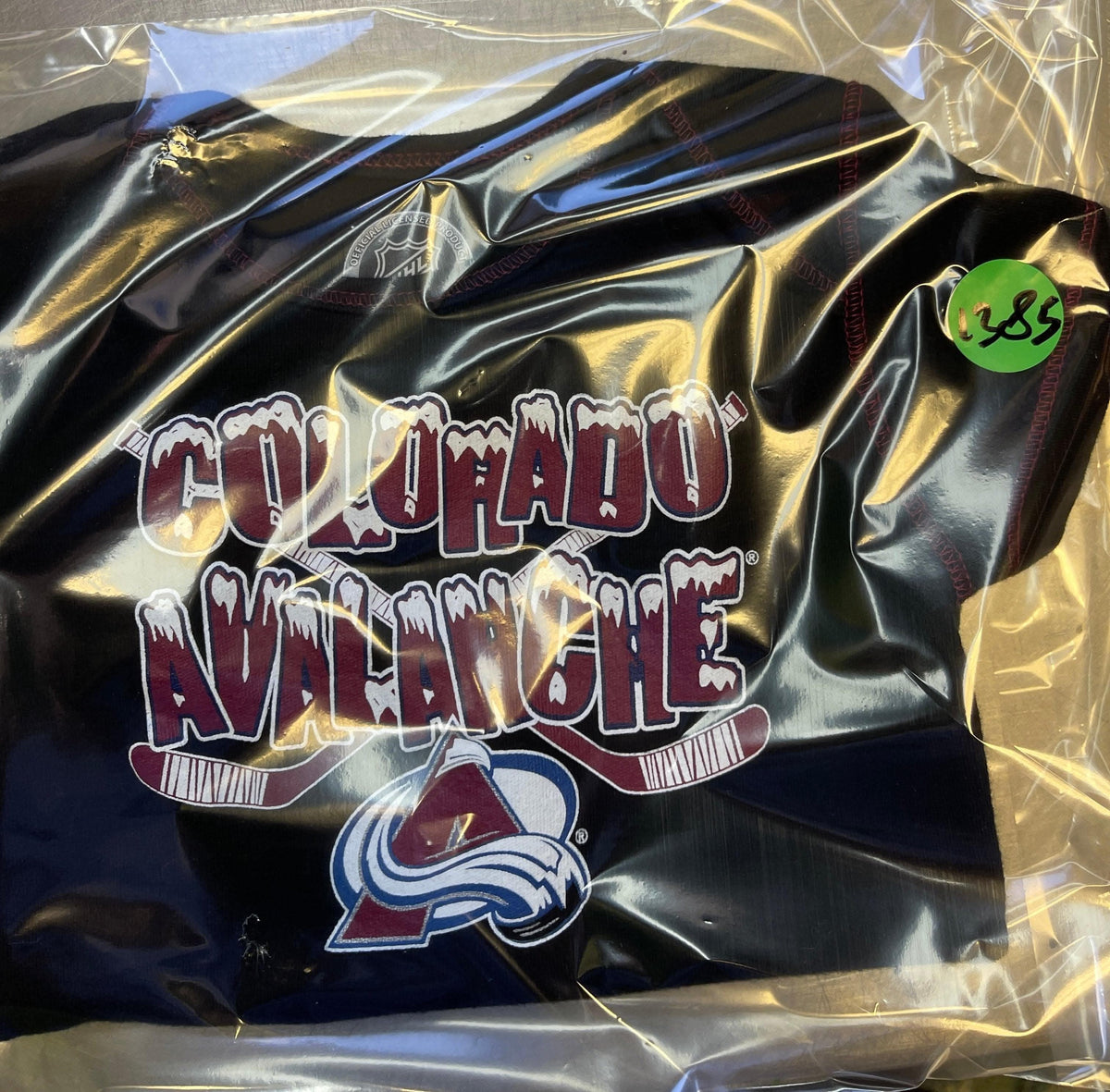 NHL Colorado Avalanche Black Bodysuit 6-9 months