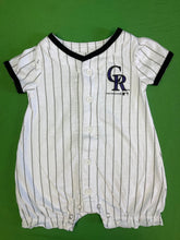 MLB Colorado Rockies White Pinstripe One-piece Bodysuit Outfit 3-6 months