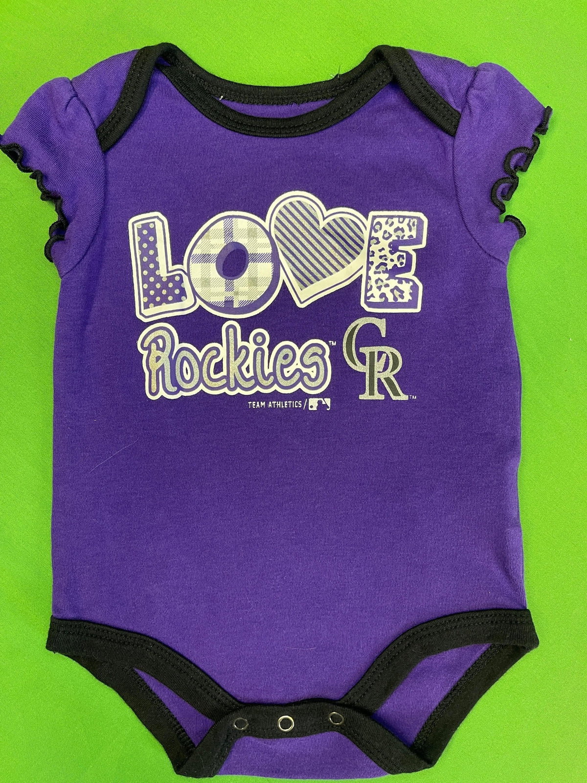 MLB Colorado Rockies Purple Bodysuit 0-3 months