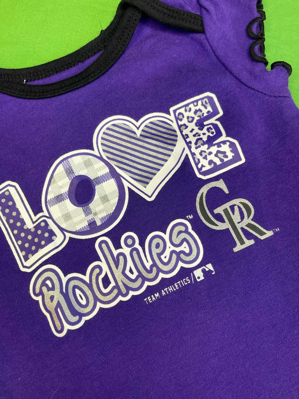MLB Colorado Rockies Purple Bodysuit 0-3 months