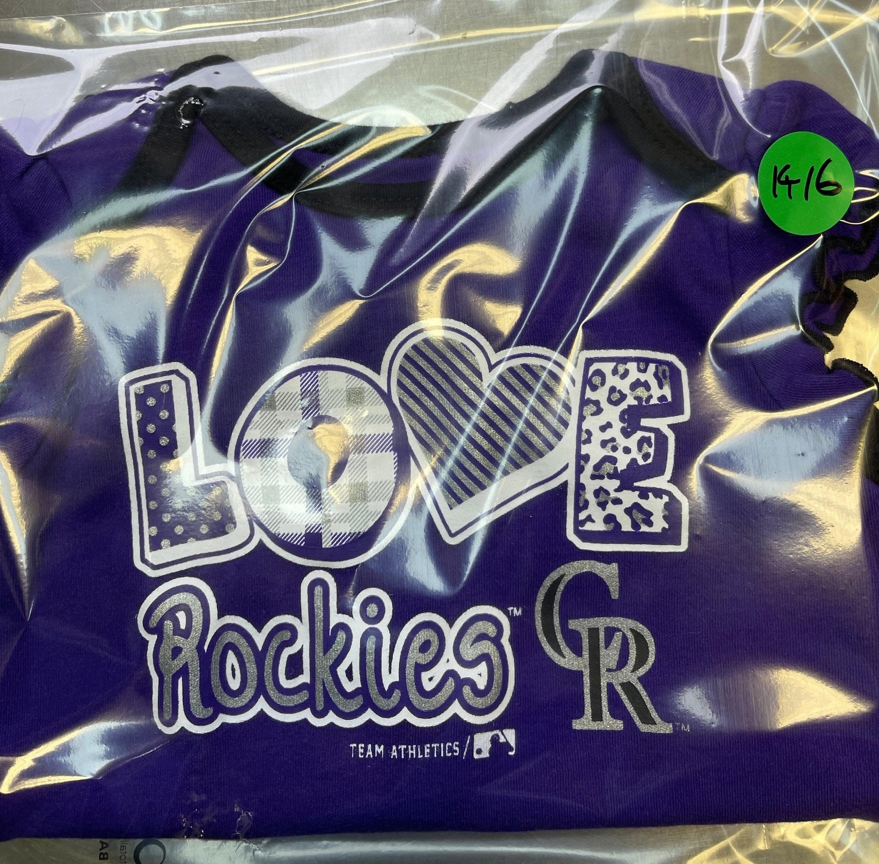 MLB Colorado Rockies Purple Bodysuit 0-3 months