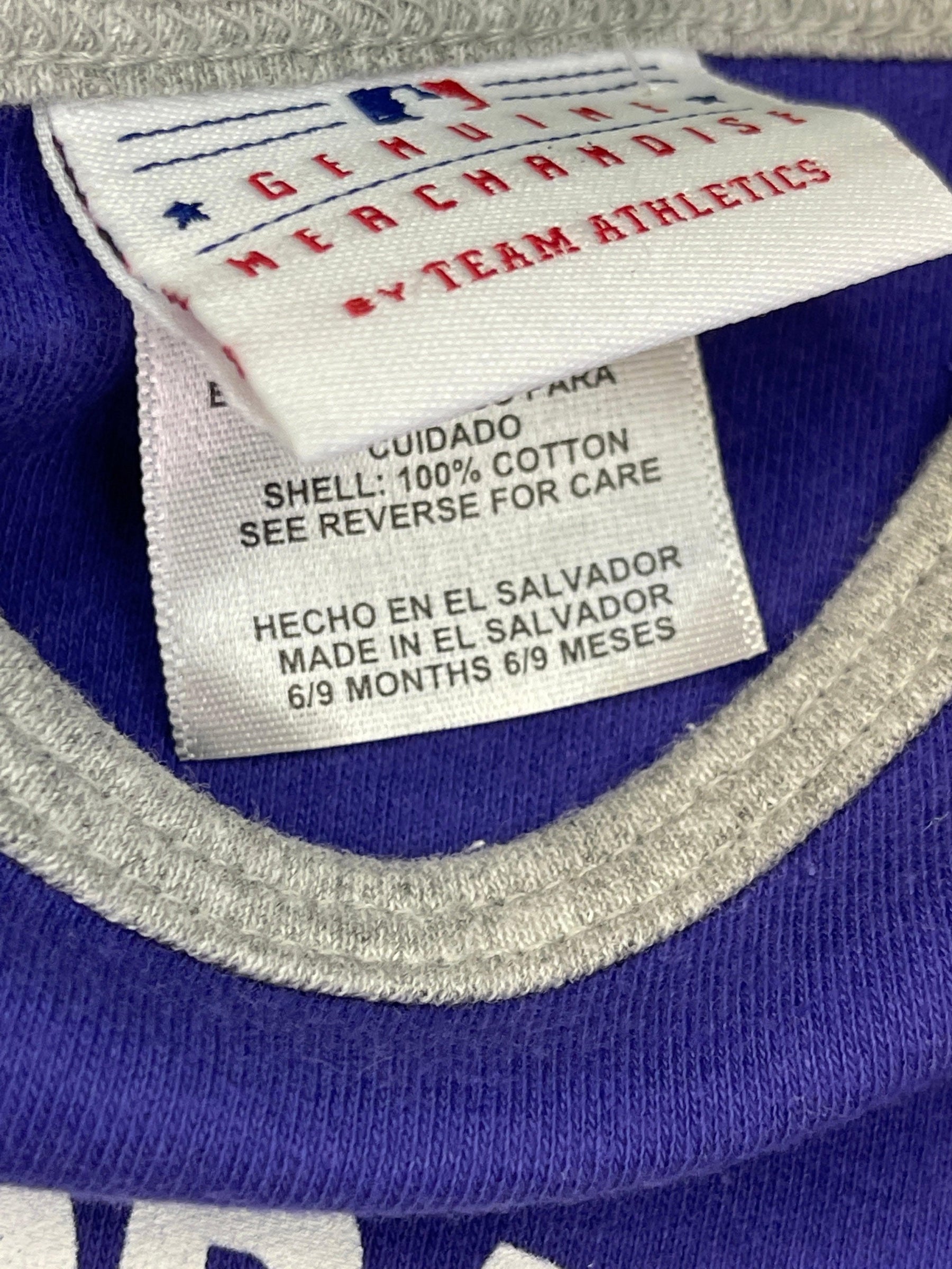 MLB Colorado Rockies Purple Bodysuit 6-9 months