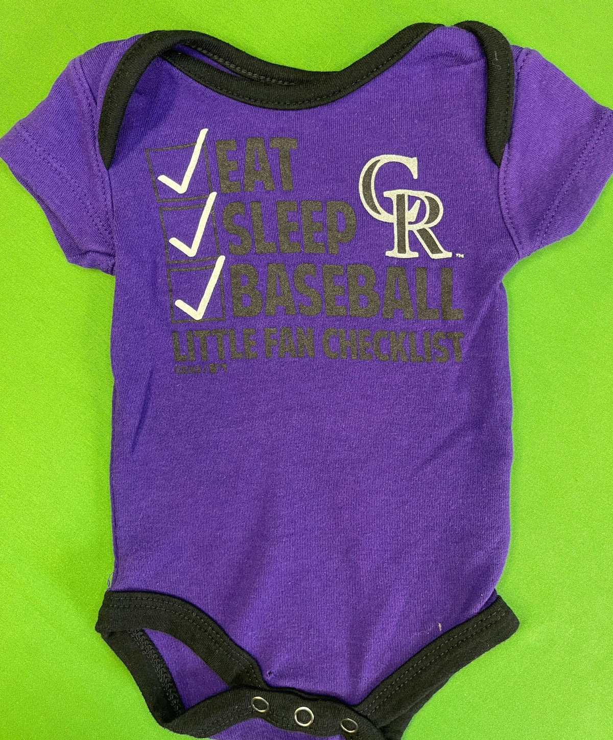 MLB Colorado Rockies Purple Bodysuit 0-3 months