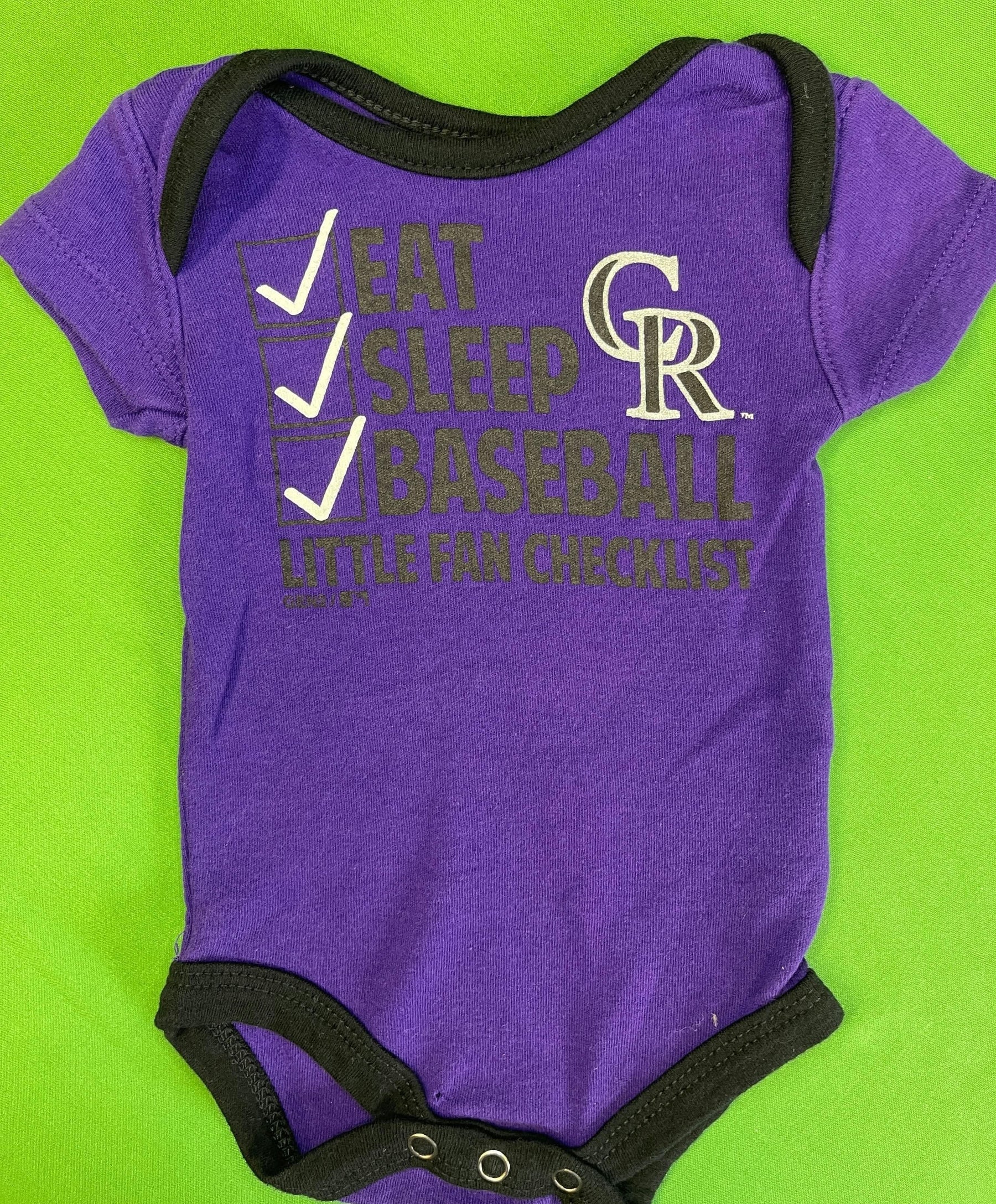 MLB Colorado Rockies Purple Bodysuit 0-3 months