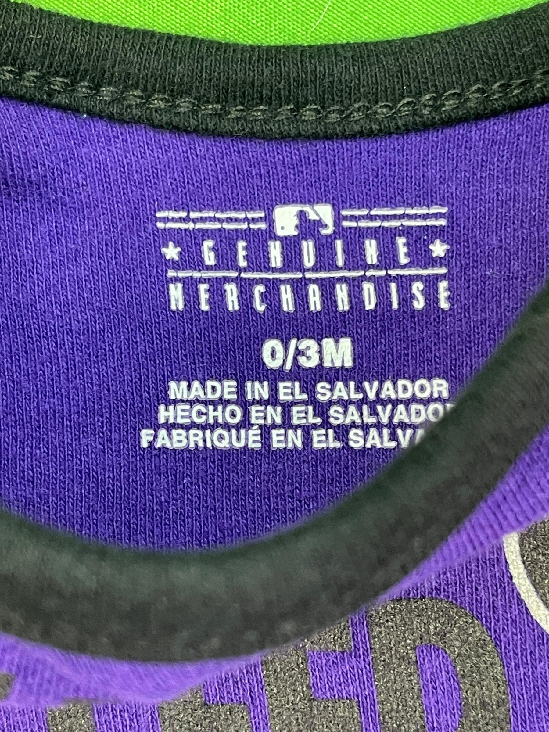 MLB Colorado Rockies Purple Bodysuit 0-3 months