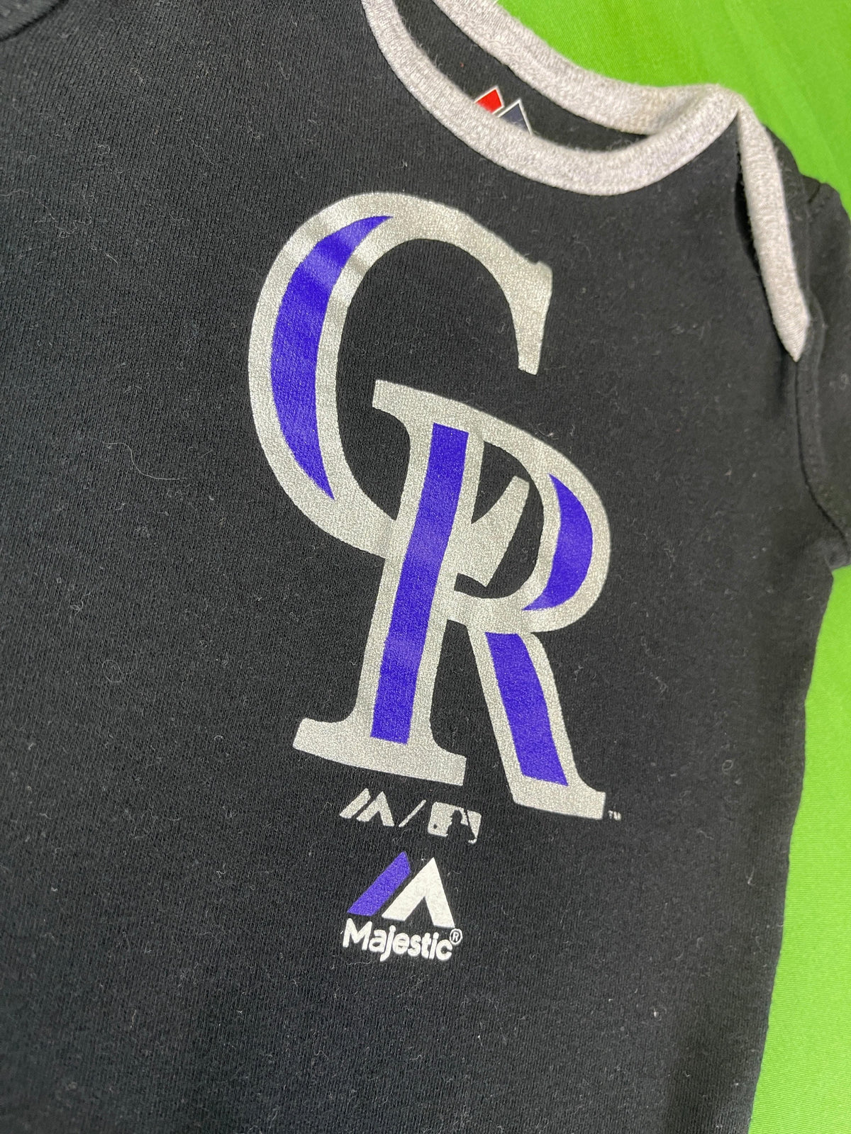 MLB Colorado Rockies Black Bodysuit 0-3 months