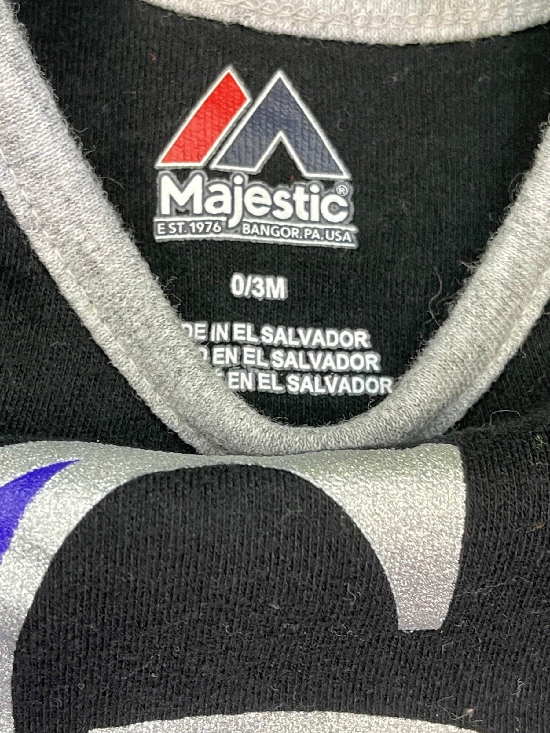 MLB Colorado Rockies Black Bodysuit 0-3 months
