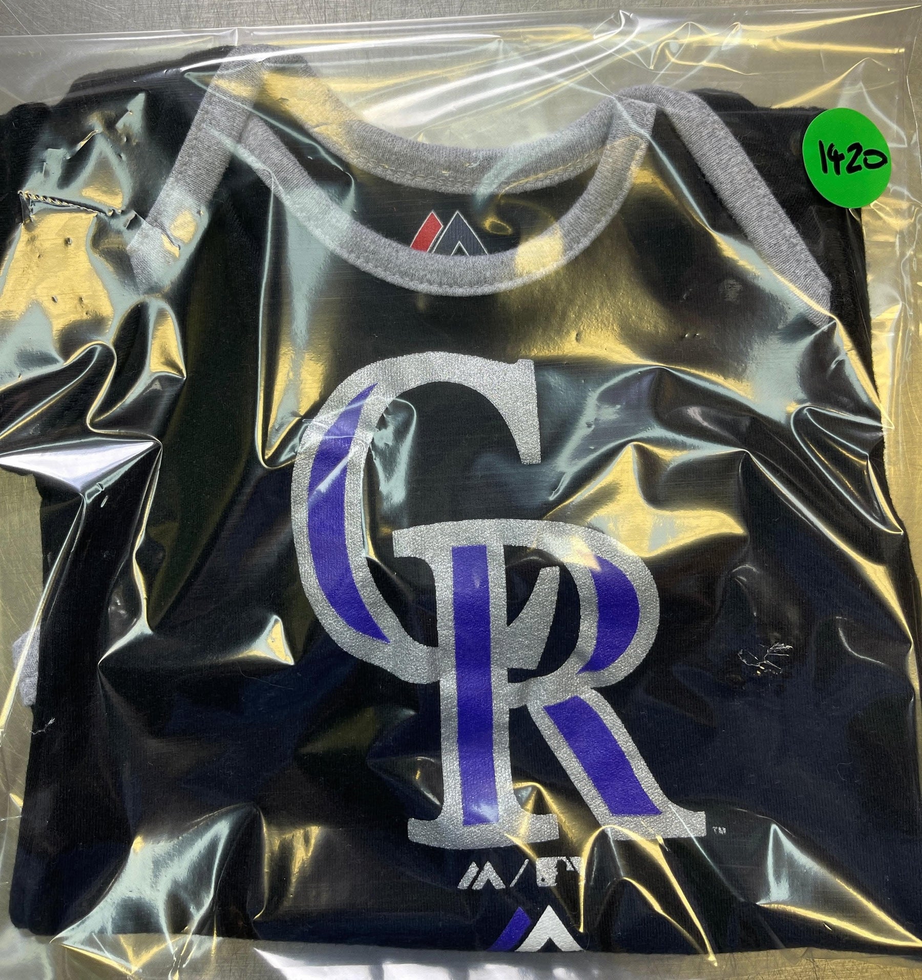 MLB Colorado Rockies Black Bodysuit 0-3 months