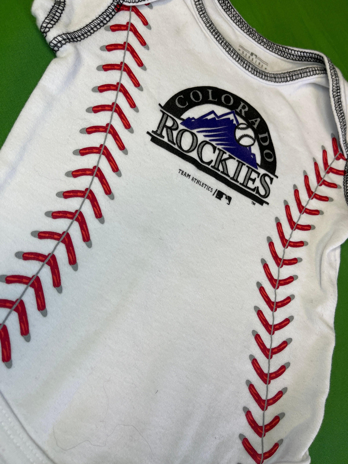 MLB Colorado Rockies White Bodysuit 3-6 months