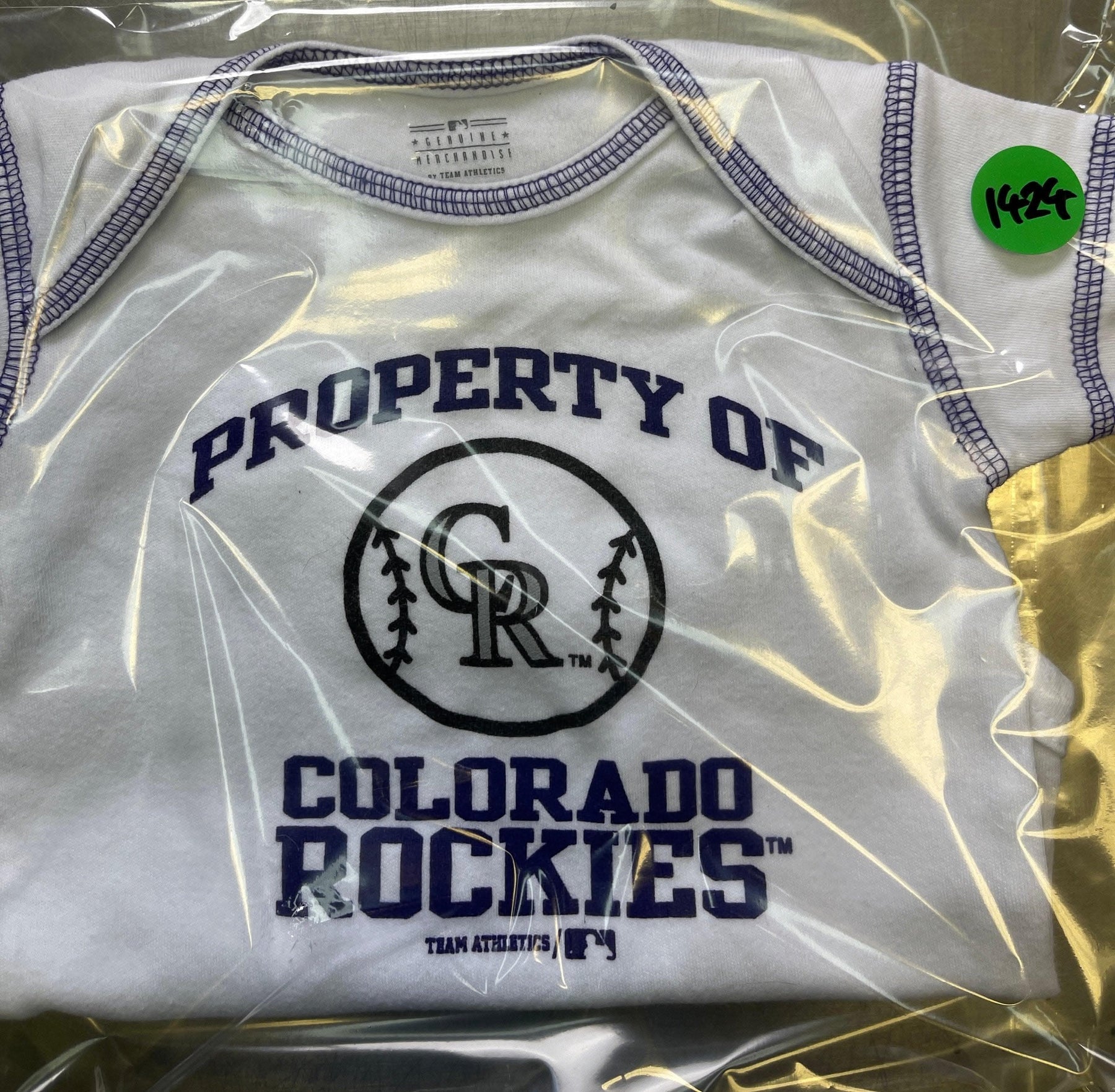 MLB Colorado Rockies White Bodysuit 0-3 months