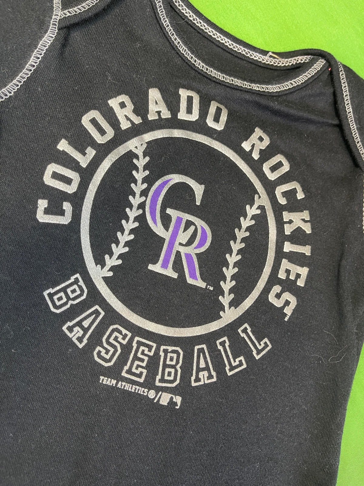 MLB Colorado Rockies Black Bodysuit 3-6 months