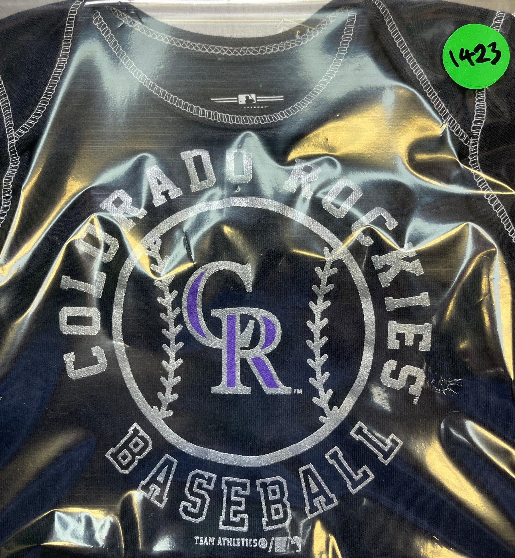 MLB Colorado Rockies Black Bodysuit 3-6 months