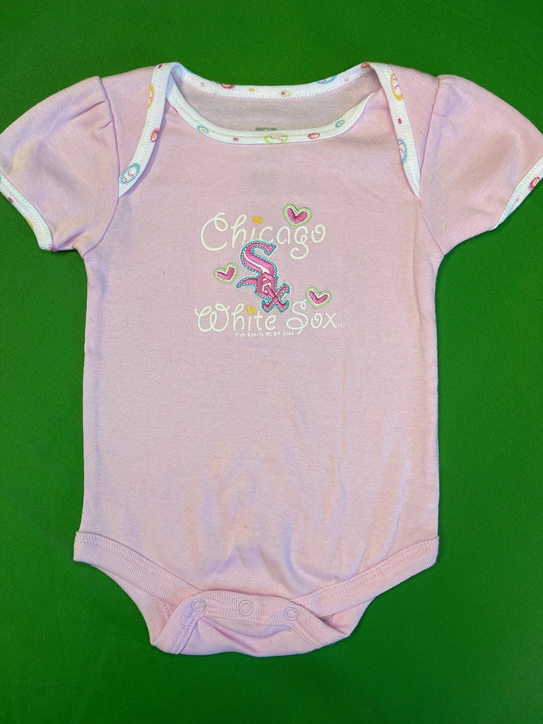 MLB Chicago White Sox Baby Pink Bodysuit 6-9 months