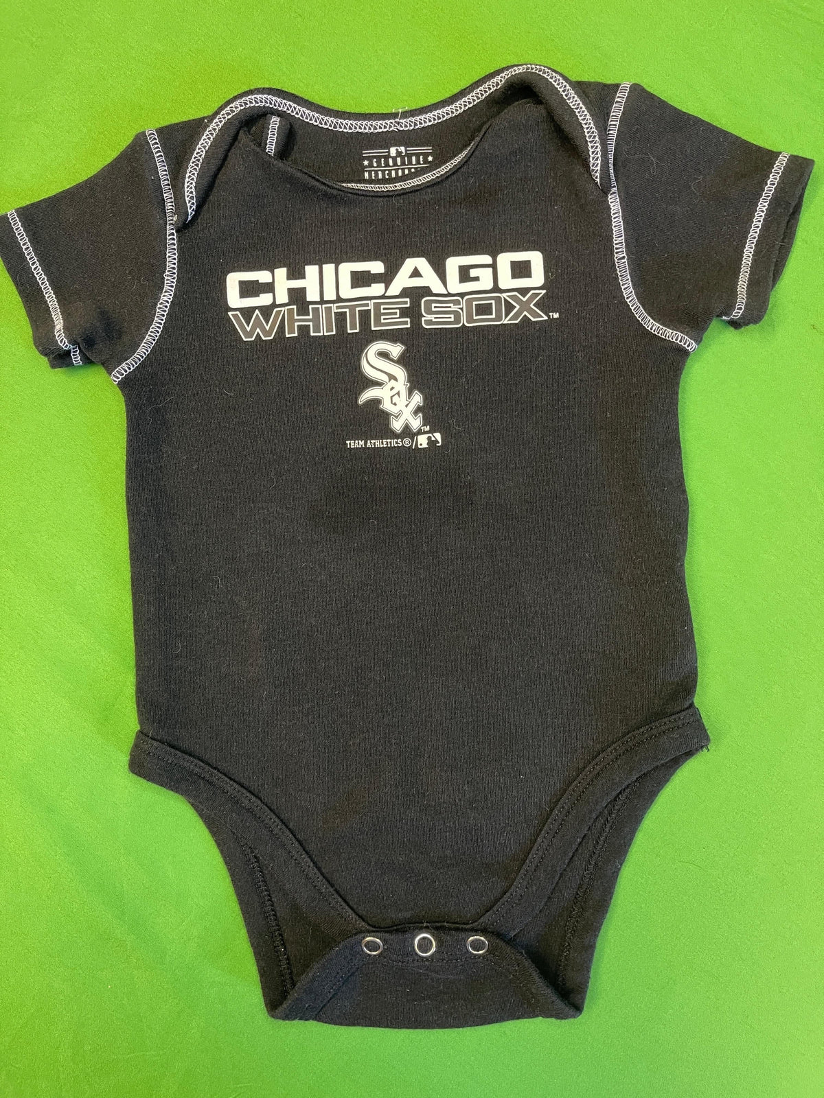 MLB Chicago White Sox Black Bodysuit 18 months