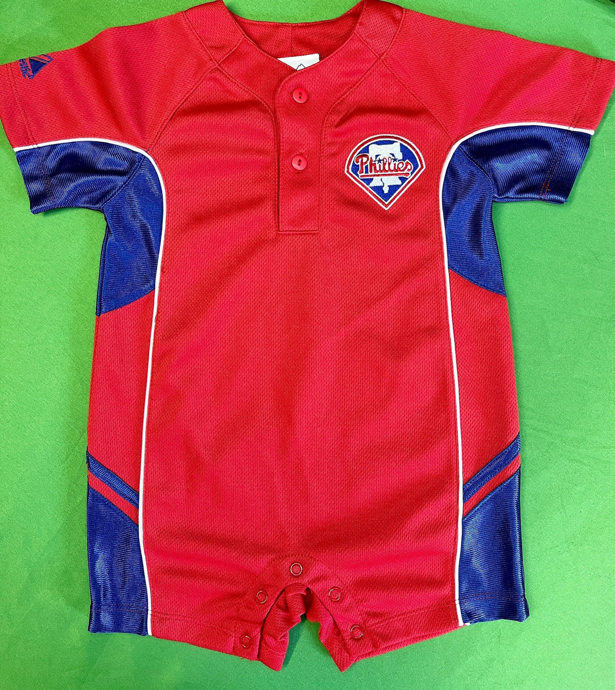 MLB Philadelphia Phillies Red Majestic Bodysuit/Vest 18 months