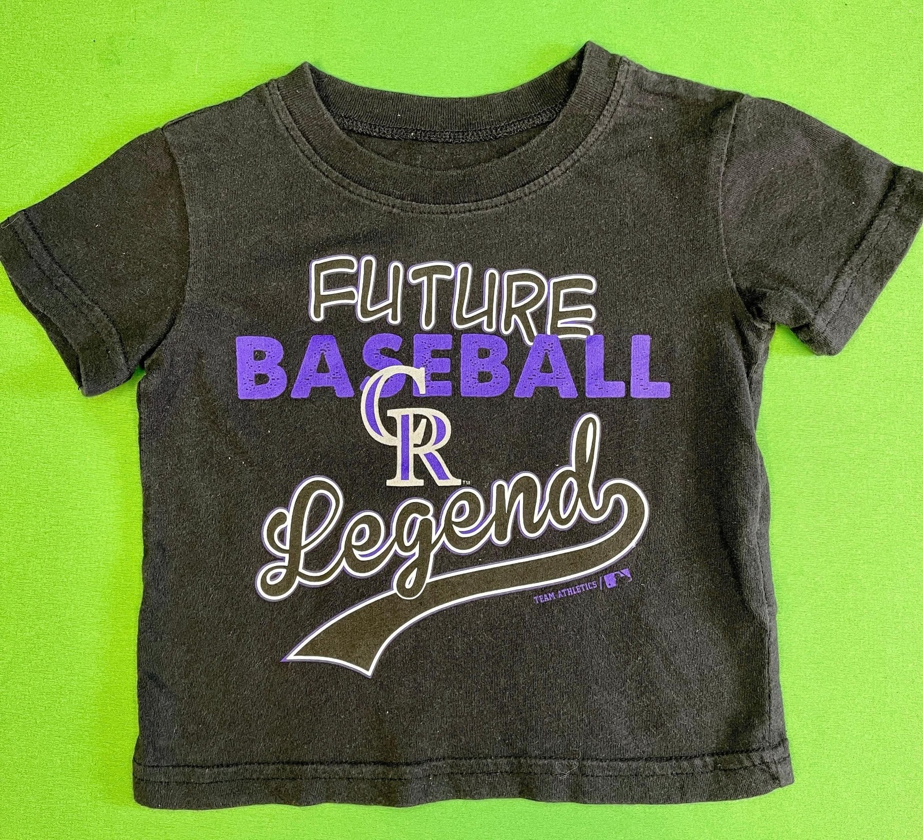 MLB Colorado Rockies Black T-shirt 12 months