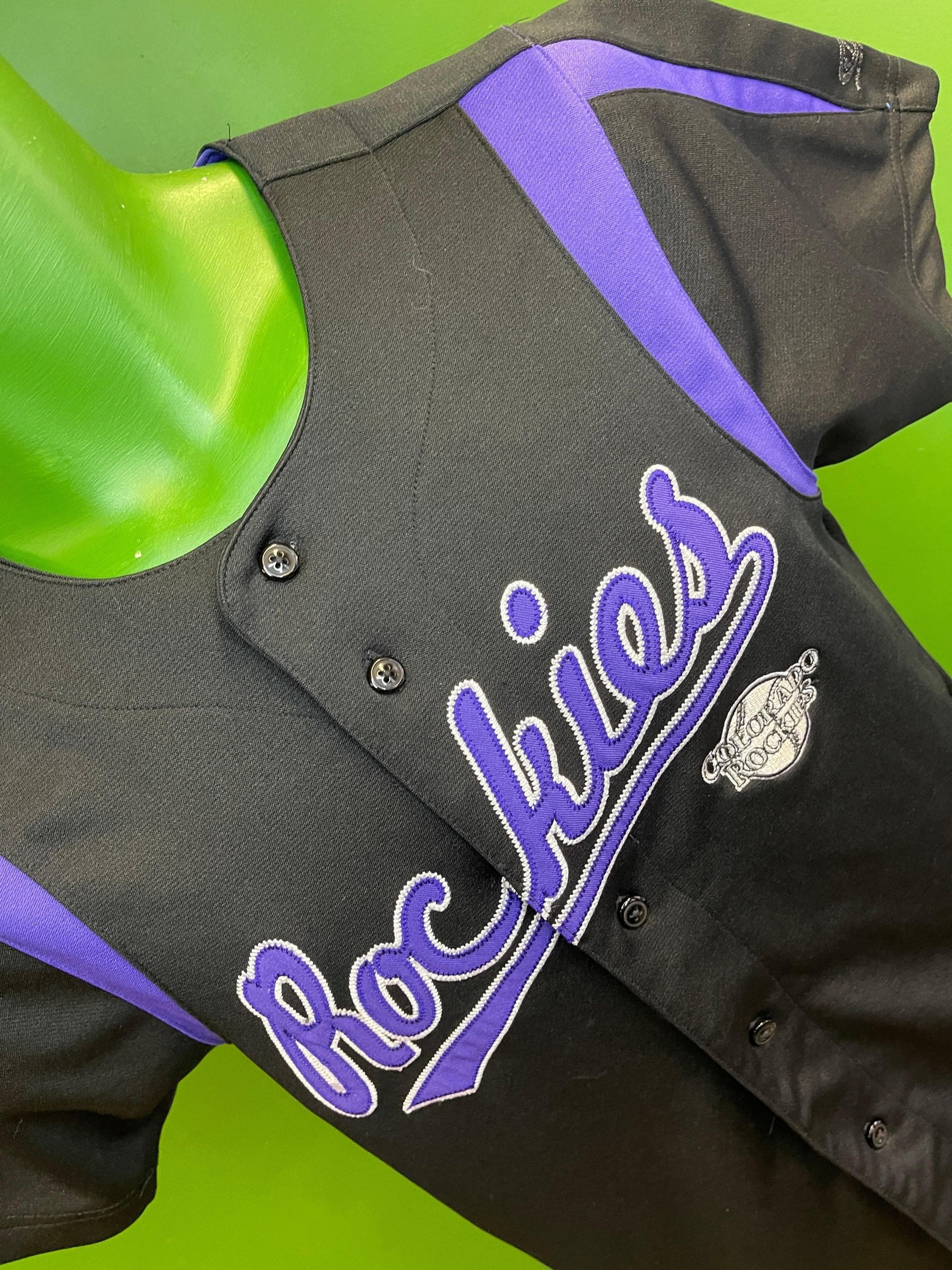 MLB Colorado Rockies True Fan Baseball Jersey Youth Medium 8