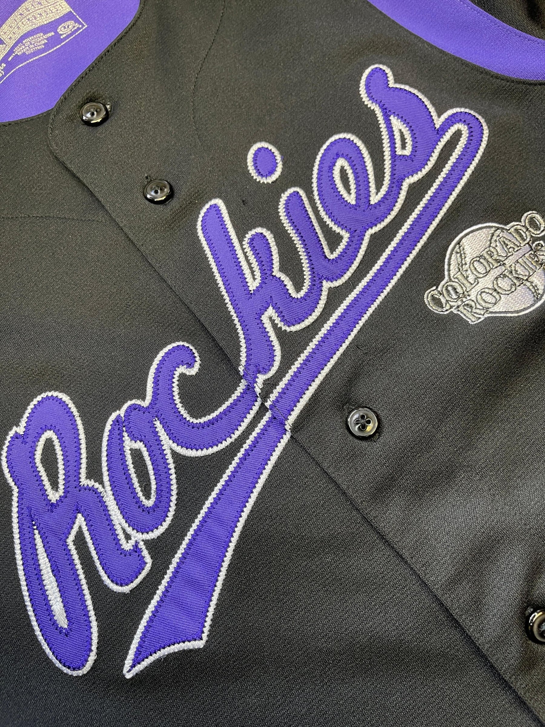 MLB Colorado Rockies True Fan Baseball Jersey Youth Medium 8