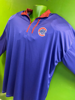 MLB Chicago Cubs Majestic 1/4 Zip Pullover Top L/S Men's 5X-Large Tall