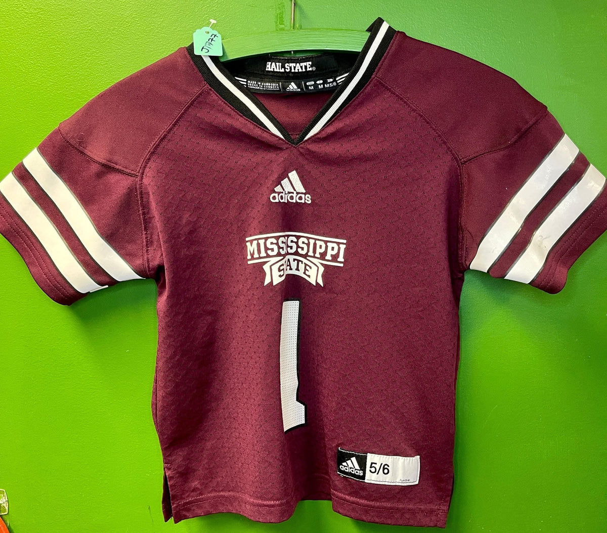 NCAA Mississippi State Bulldogs #1 Jersey Youth X-Small/Small 5-6