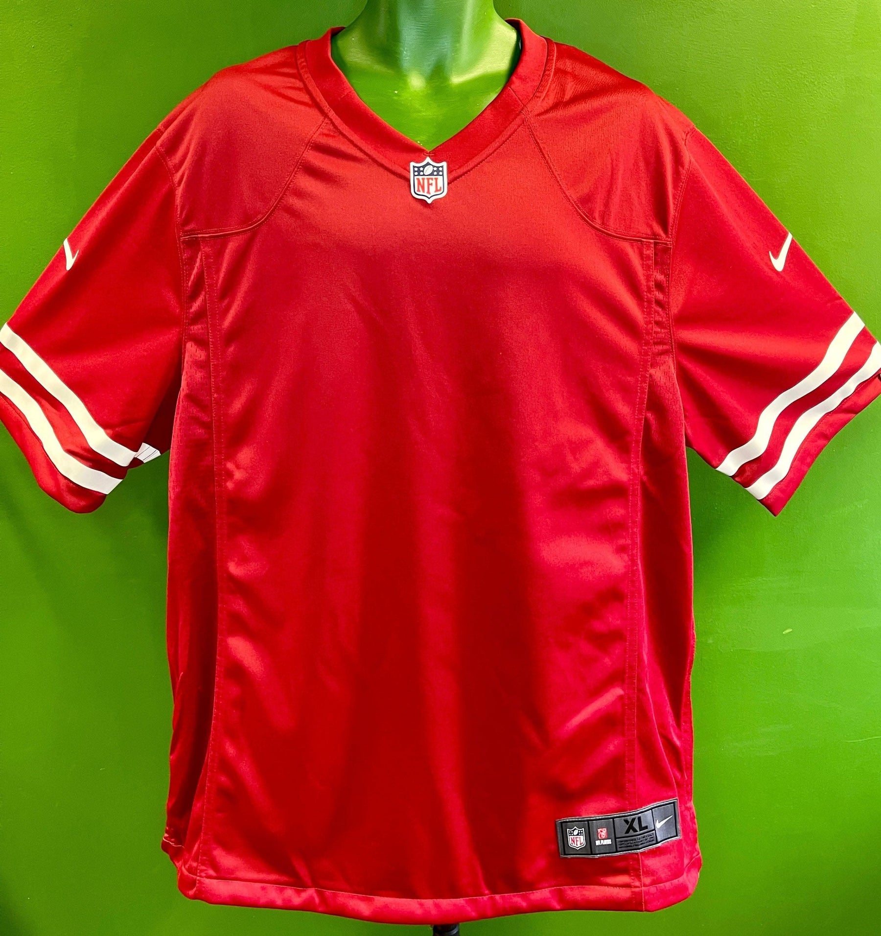 NFL San Francisco 49ers Game Jersey Plain Blank Men's X-Large NWT