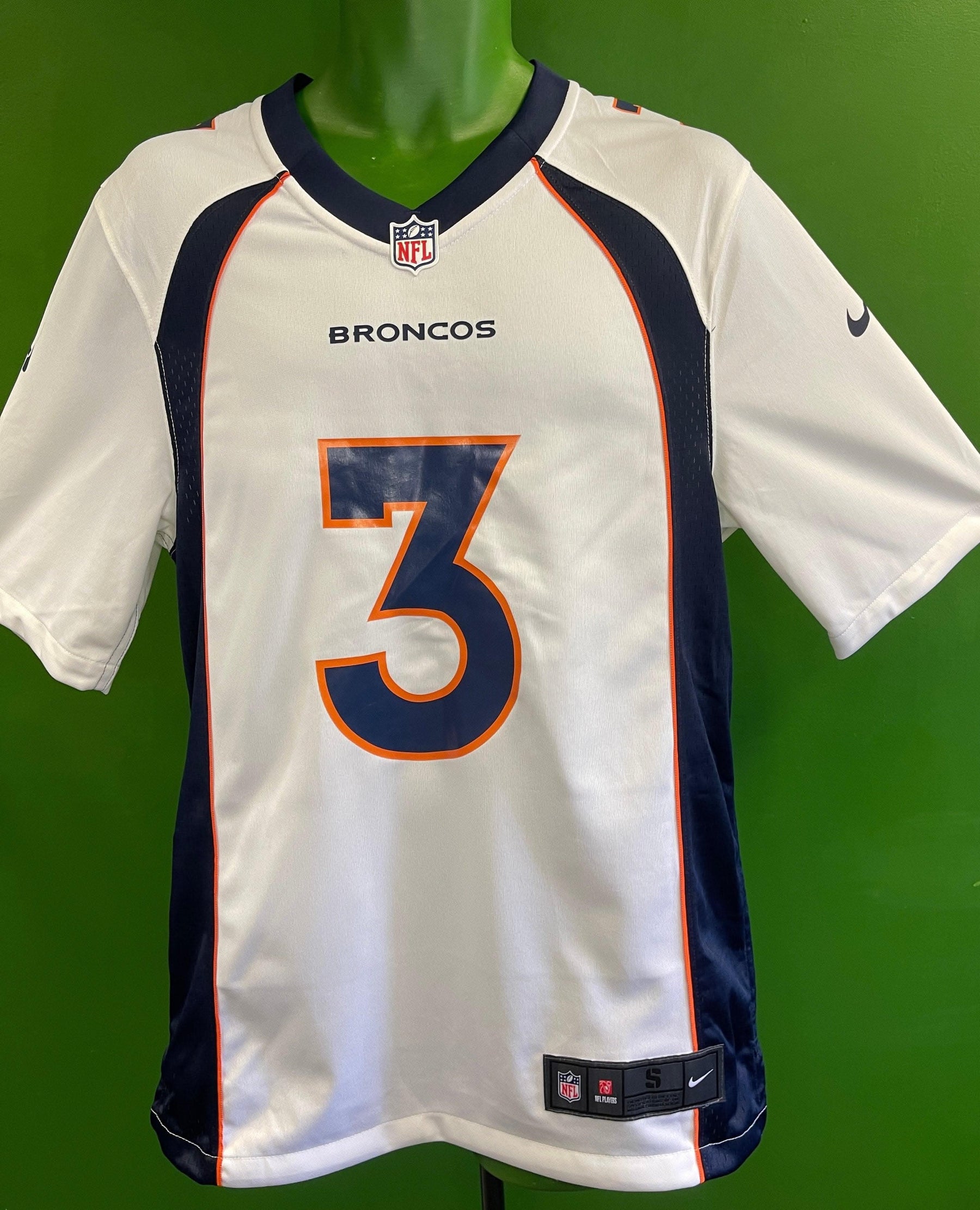 NFL Denver Broncos Russell Wilson #3 Game Jersey Men's Small NWT