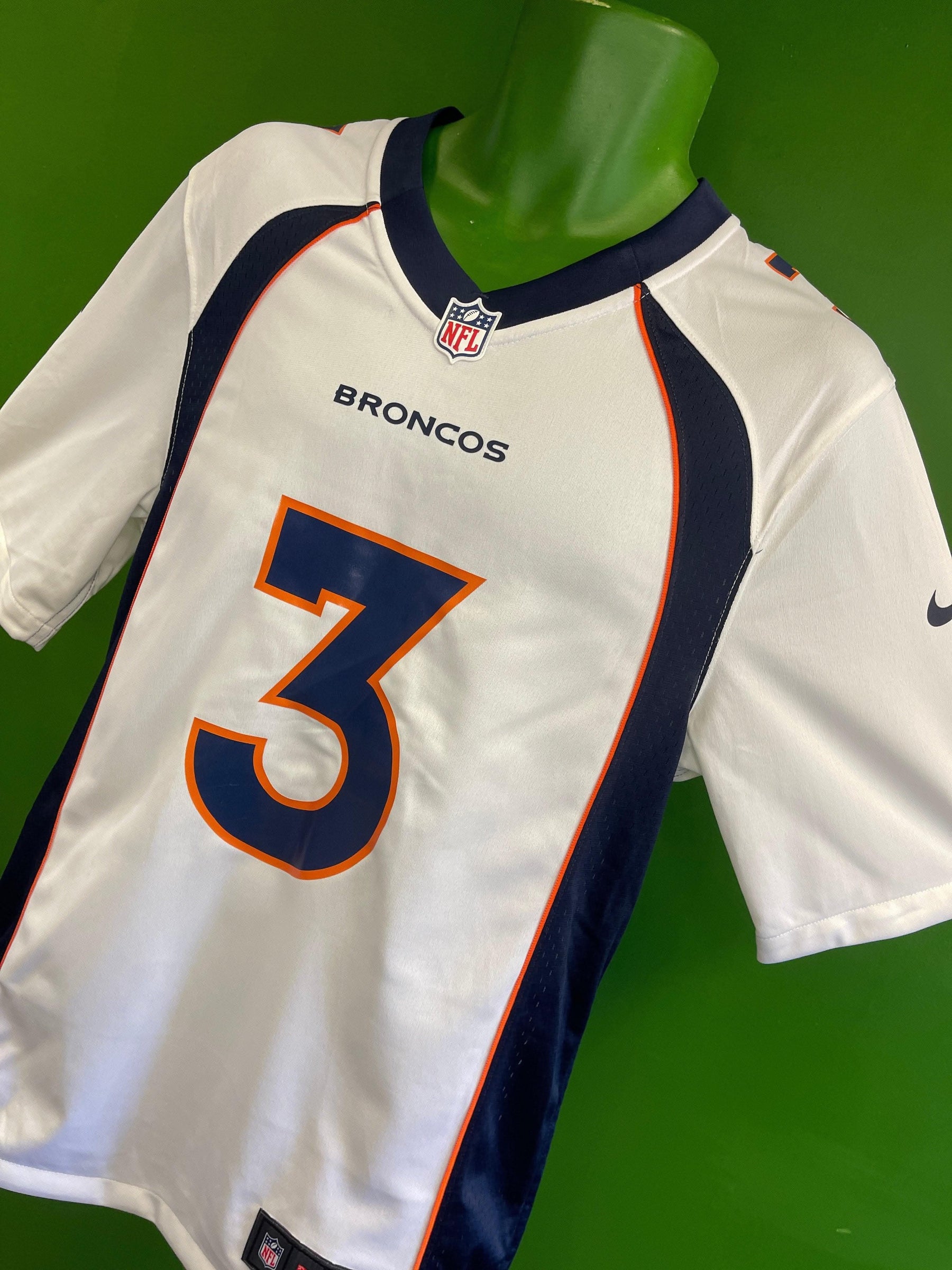 NFL Denver Broncos Russell Wilson #3 Game Jersey Men's Small NWT