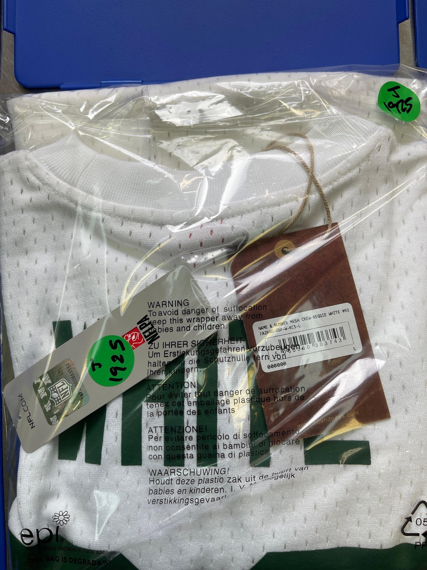 NFL Green Bay Packers Reggie White #92 Mitchell & Ness Jersey Men's Large NWT
