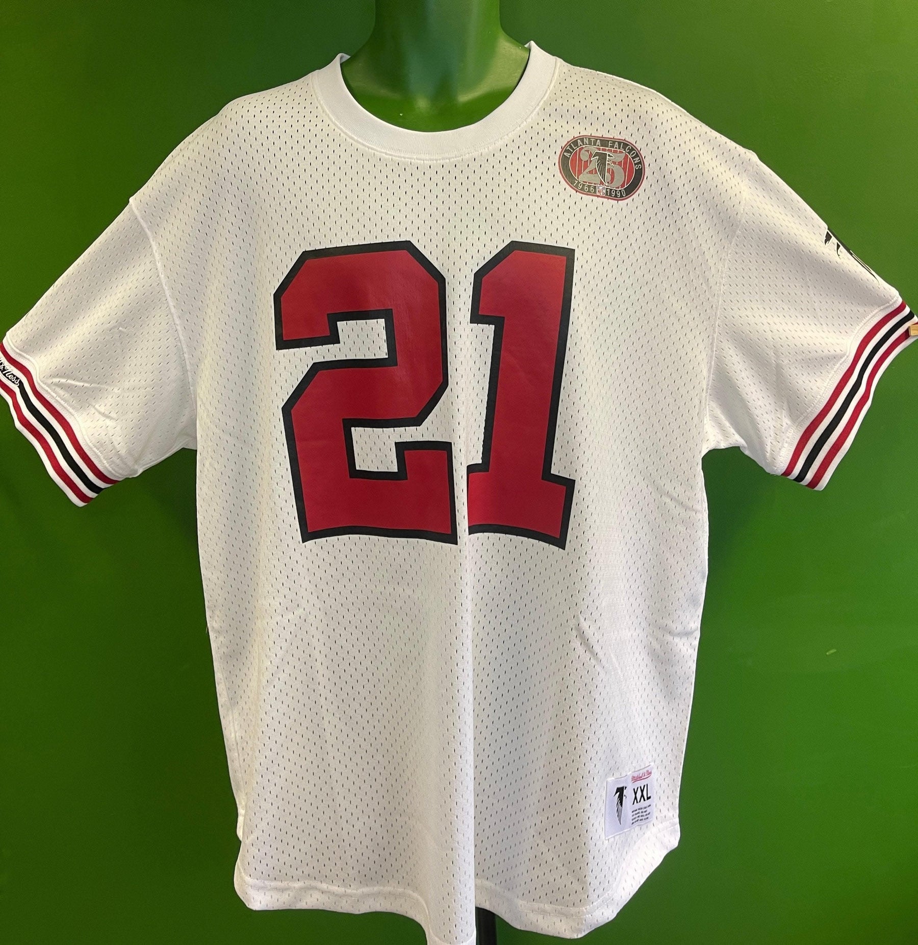 NFL Atlanta Falcons Deion Sanders #21 Mitchell & Ness Jersey Men's 2X-Large NWT
